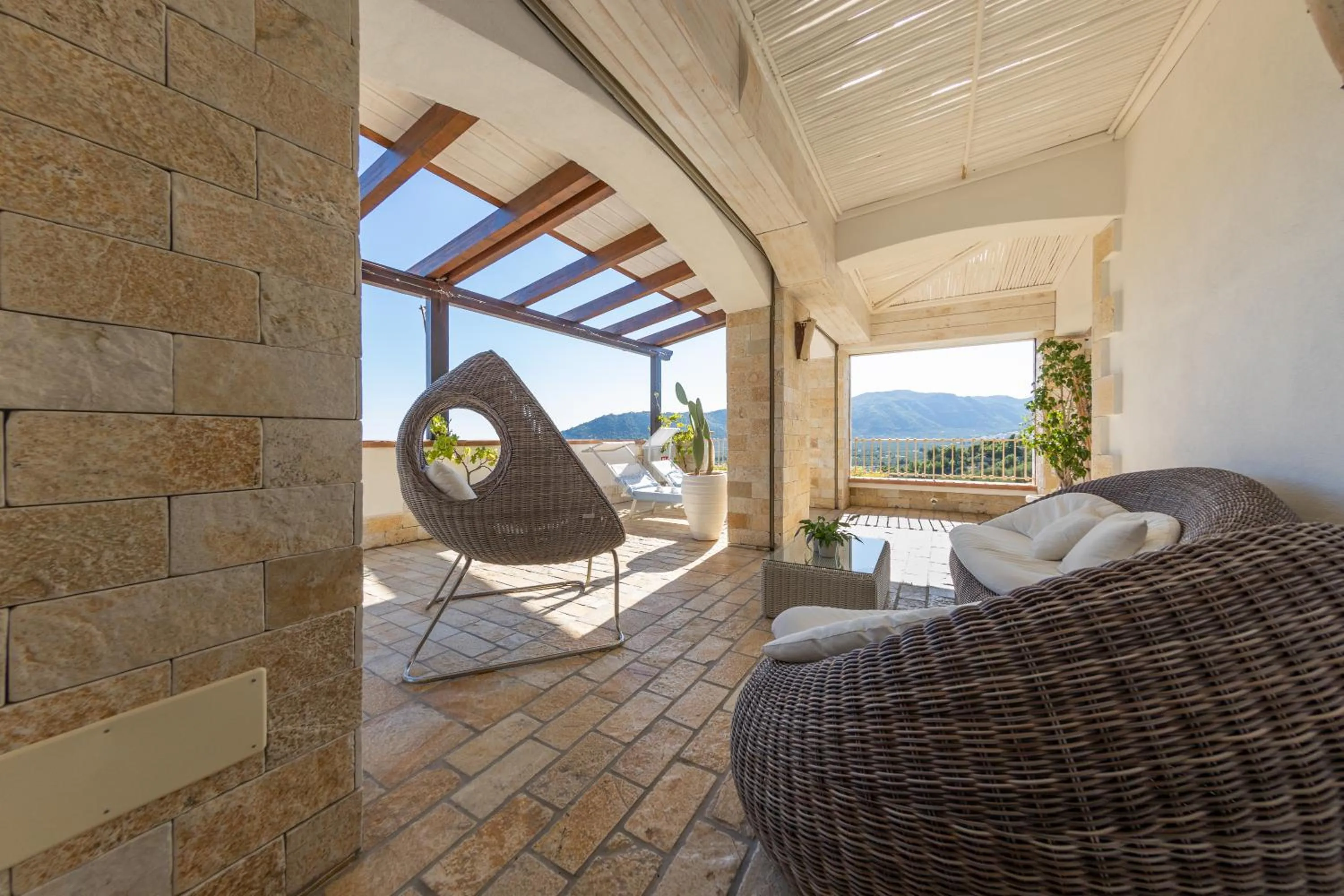 Balcony/Terrace in Hotel Residence Il Porto