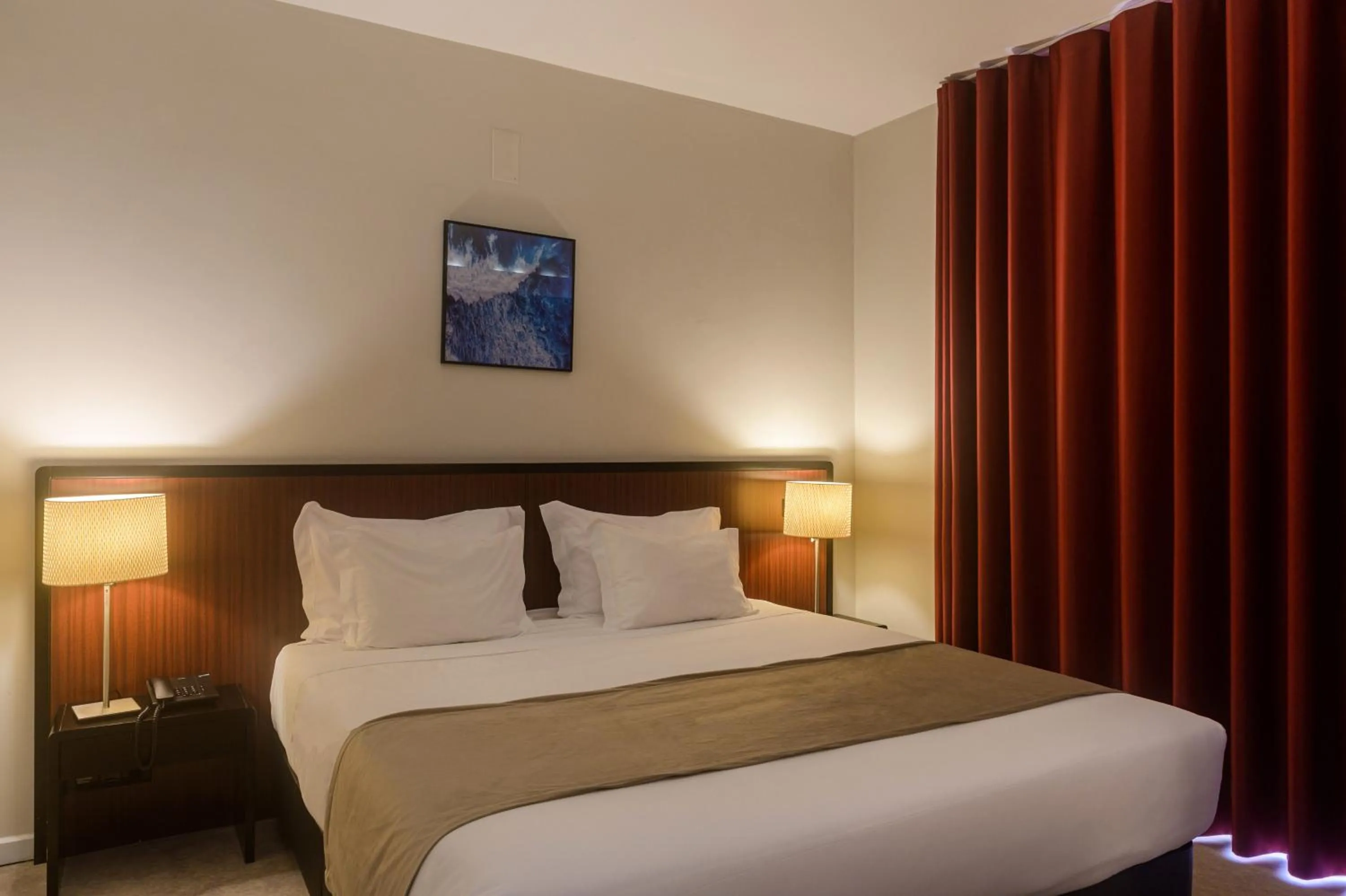 Bed in Hotel Torre Mar