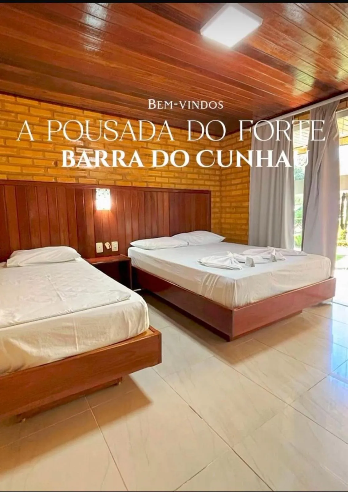 Bed in Pousada do Forte