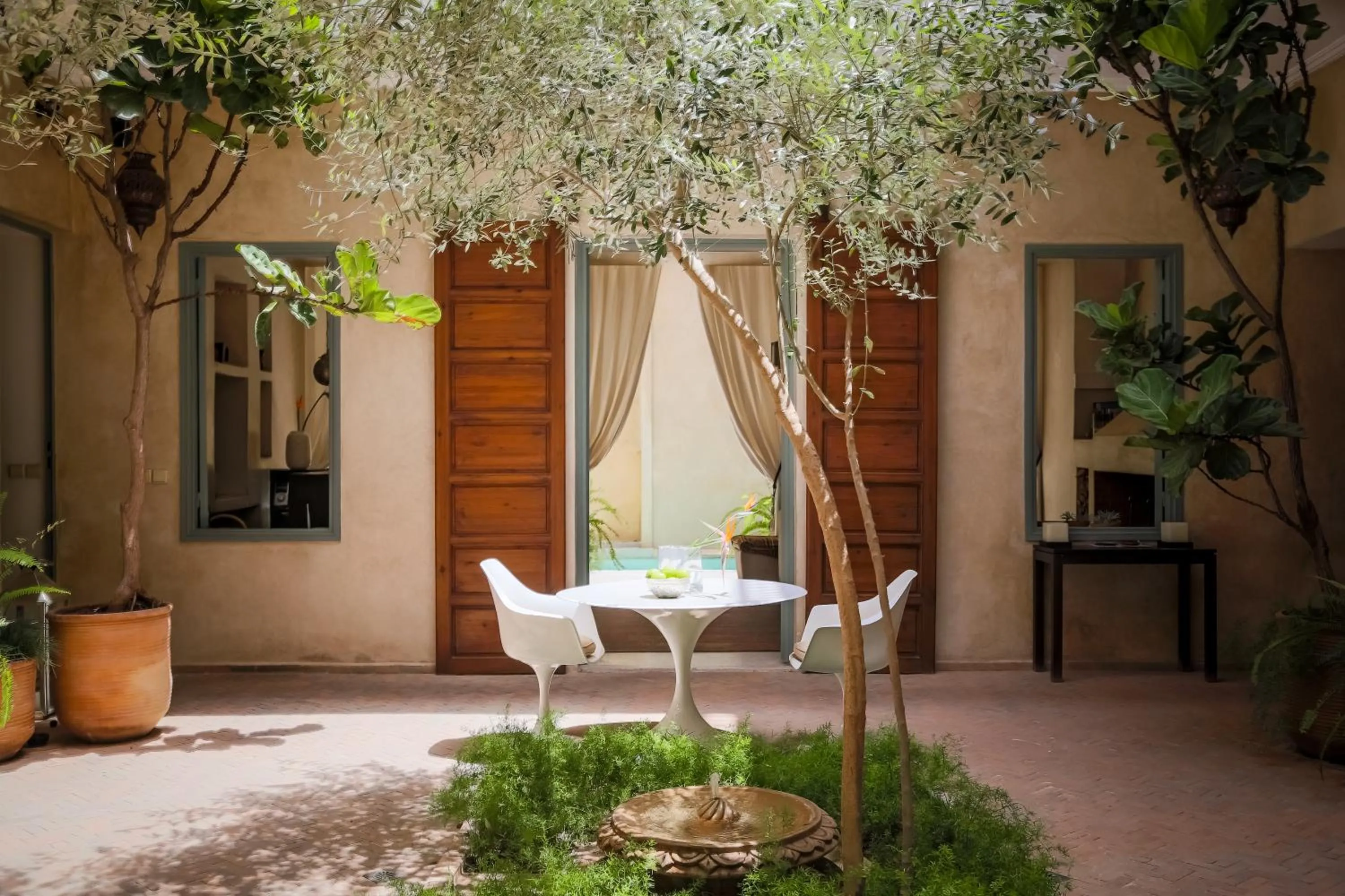 Patio in Riad Olema et Spa