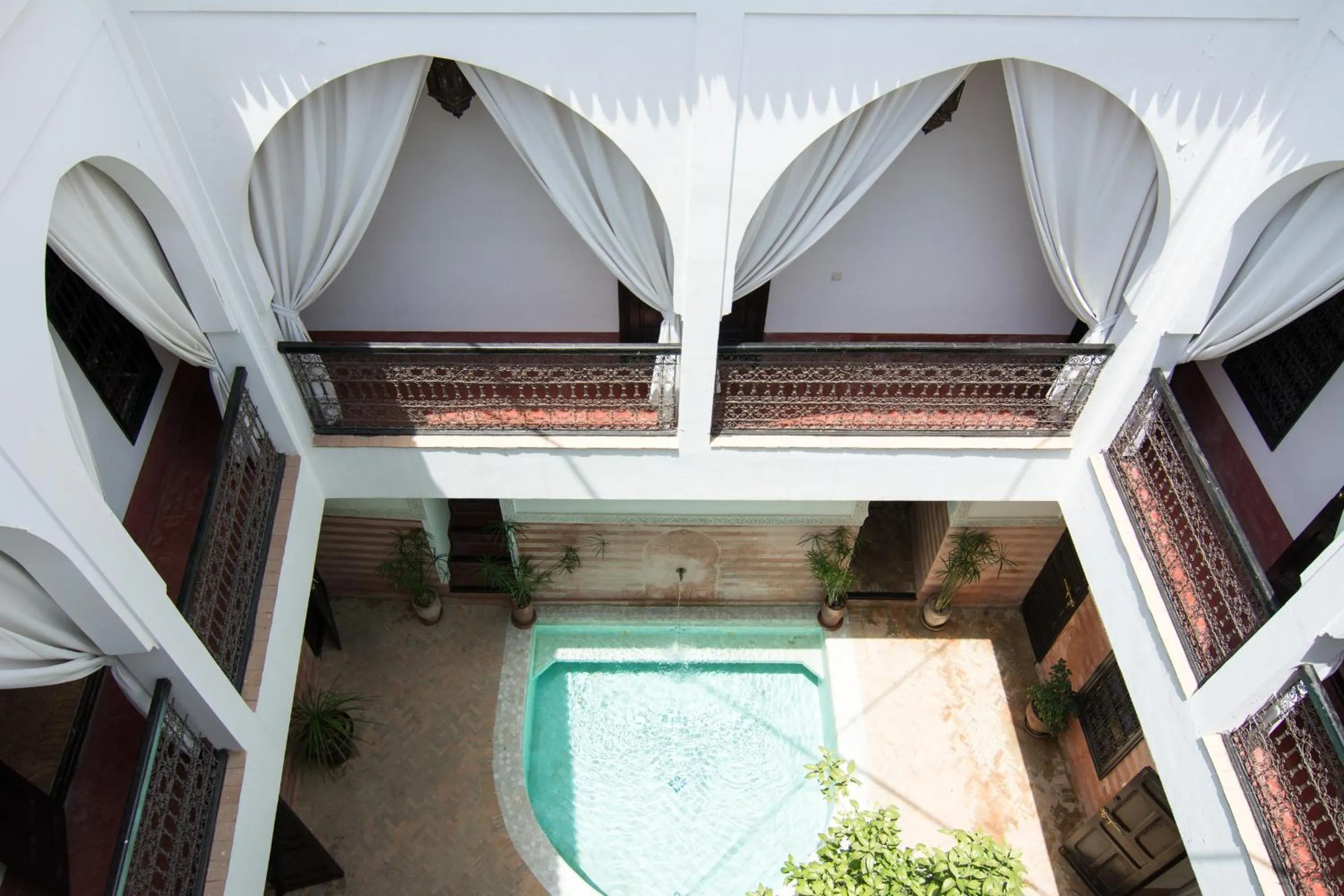 Pool view in Riad Dar El Gnaouia