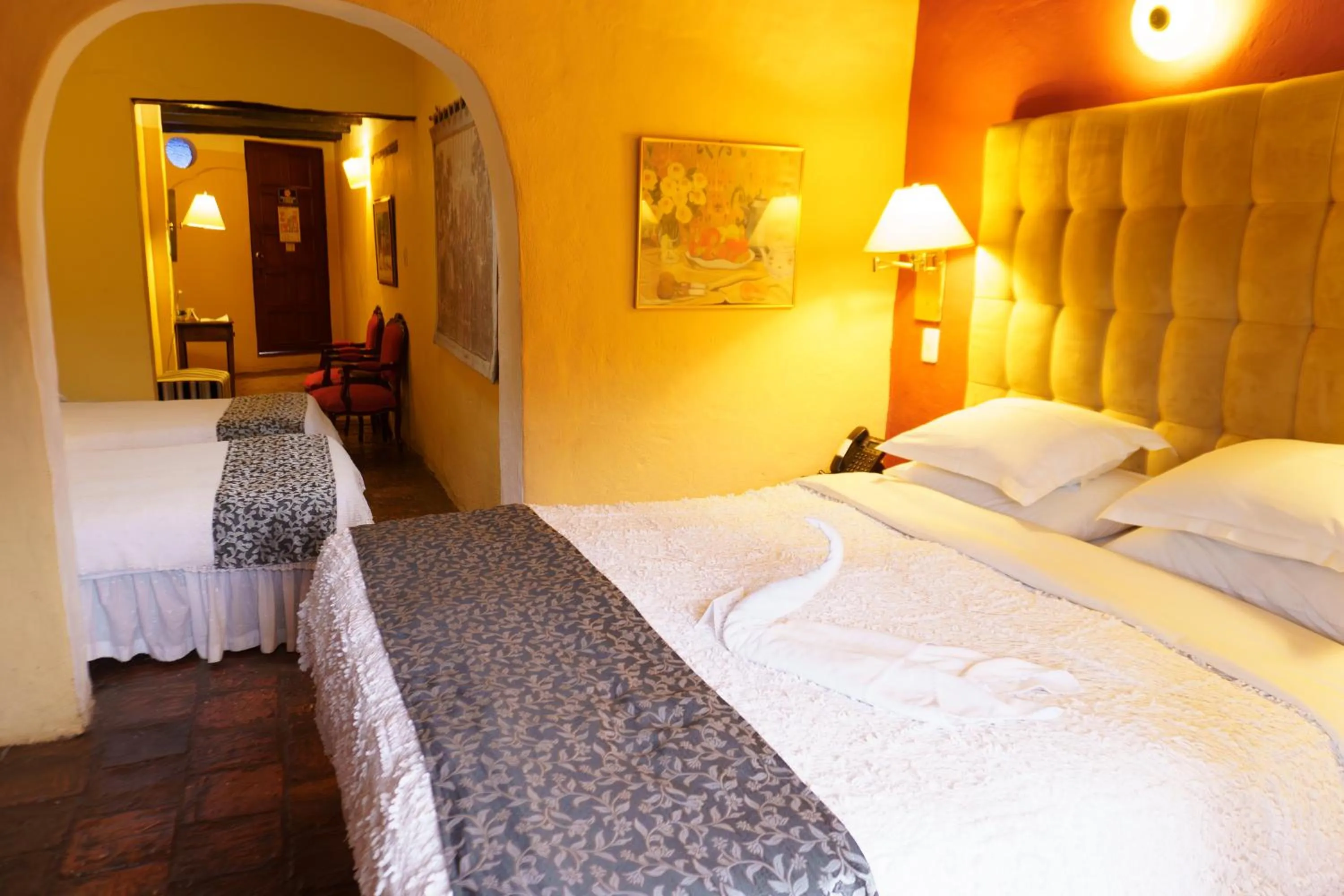 Bed in Hotel La Posada de San Antonio