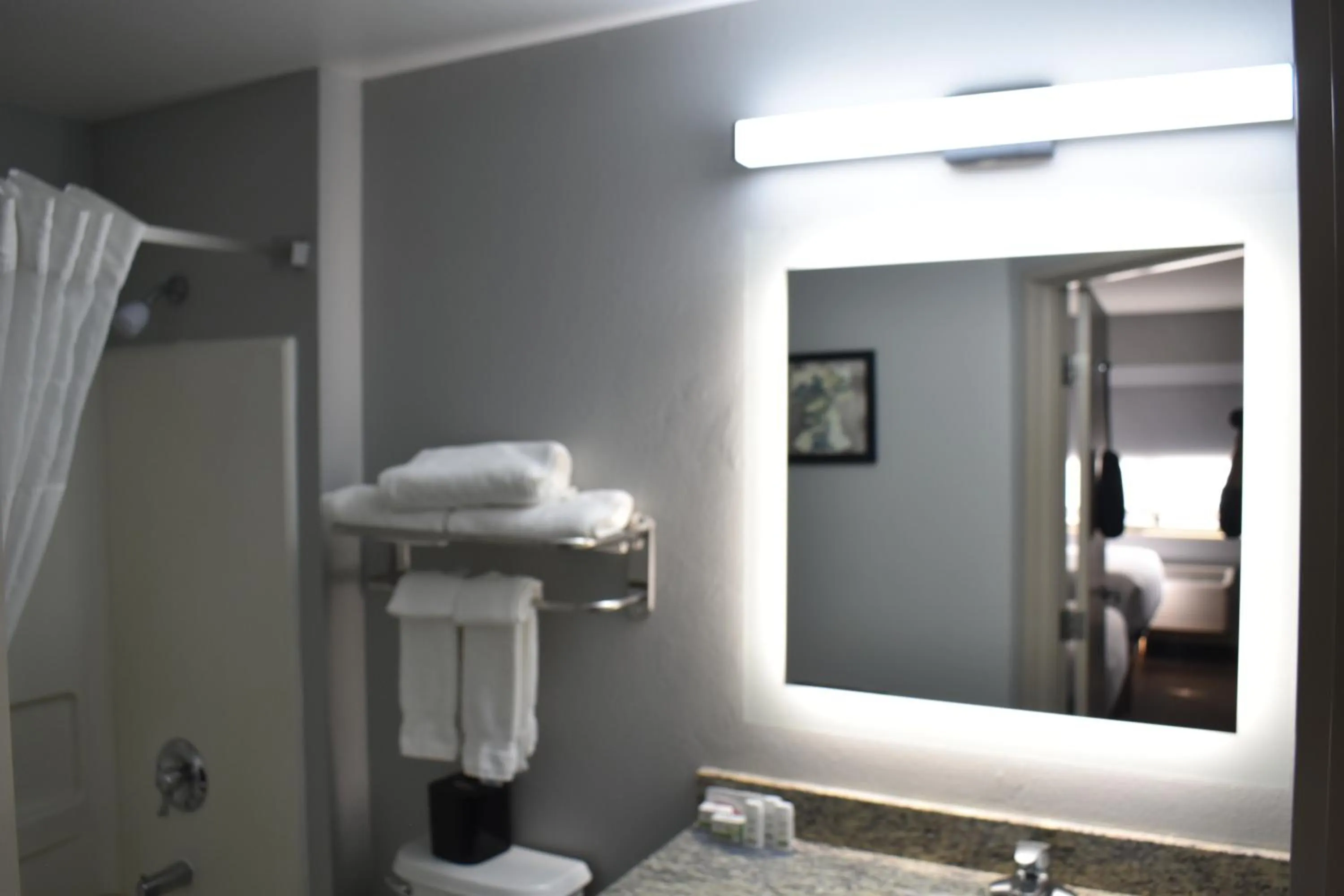 Bed in AmericInn by Wyndham Sioux City