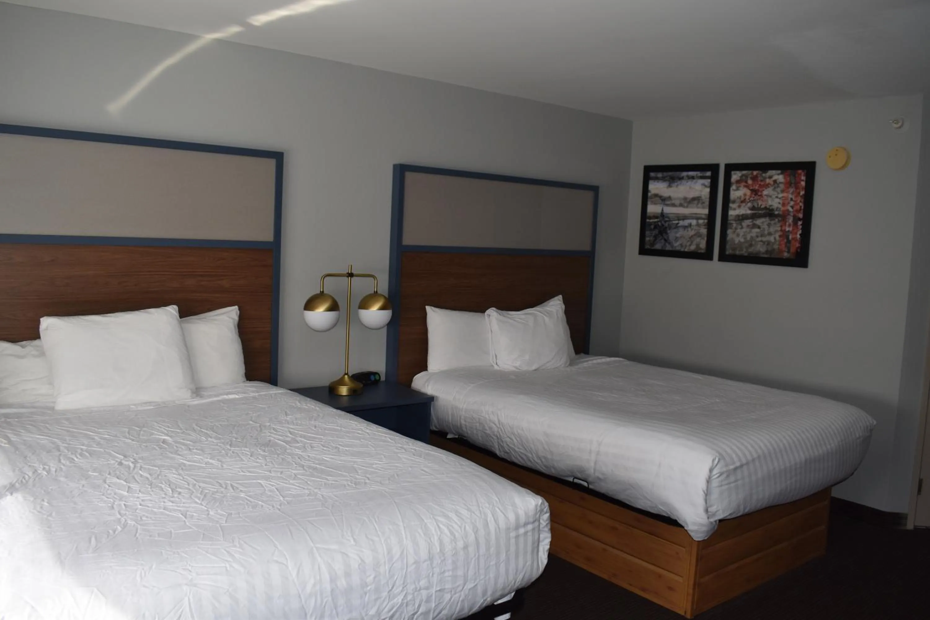 Bed in AmericInn by Wyndham Sioux City