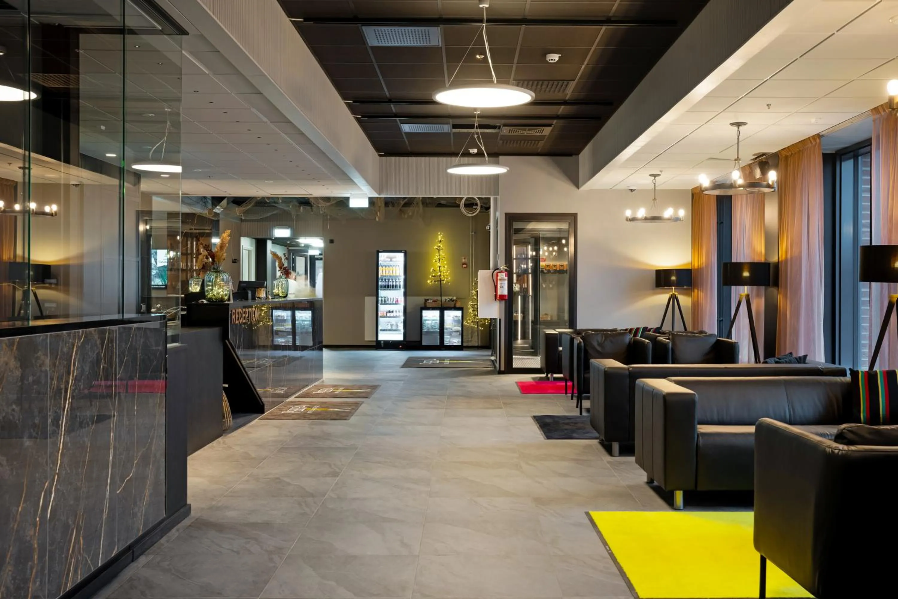 Lobby or reception in Hotelli Sodankylä