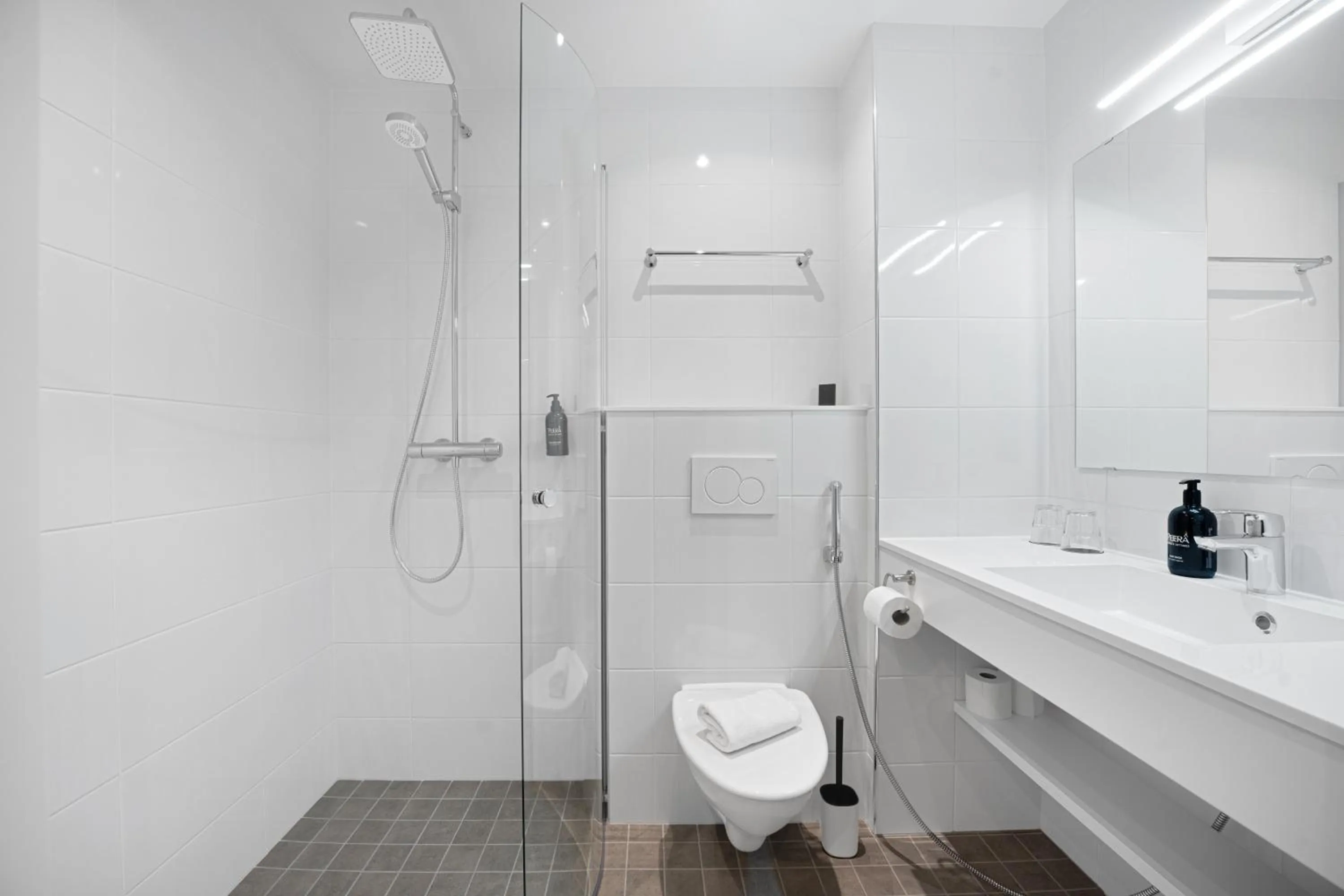 Shower in Hotelli Sodankylä