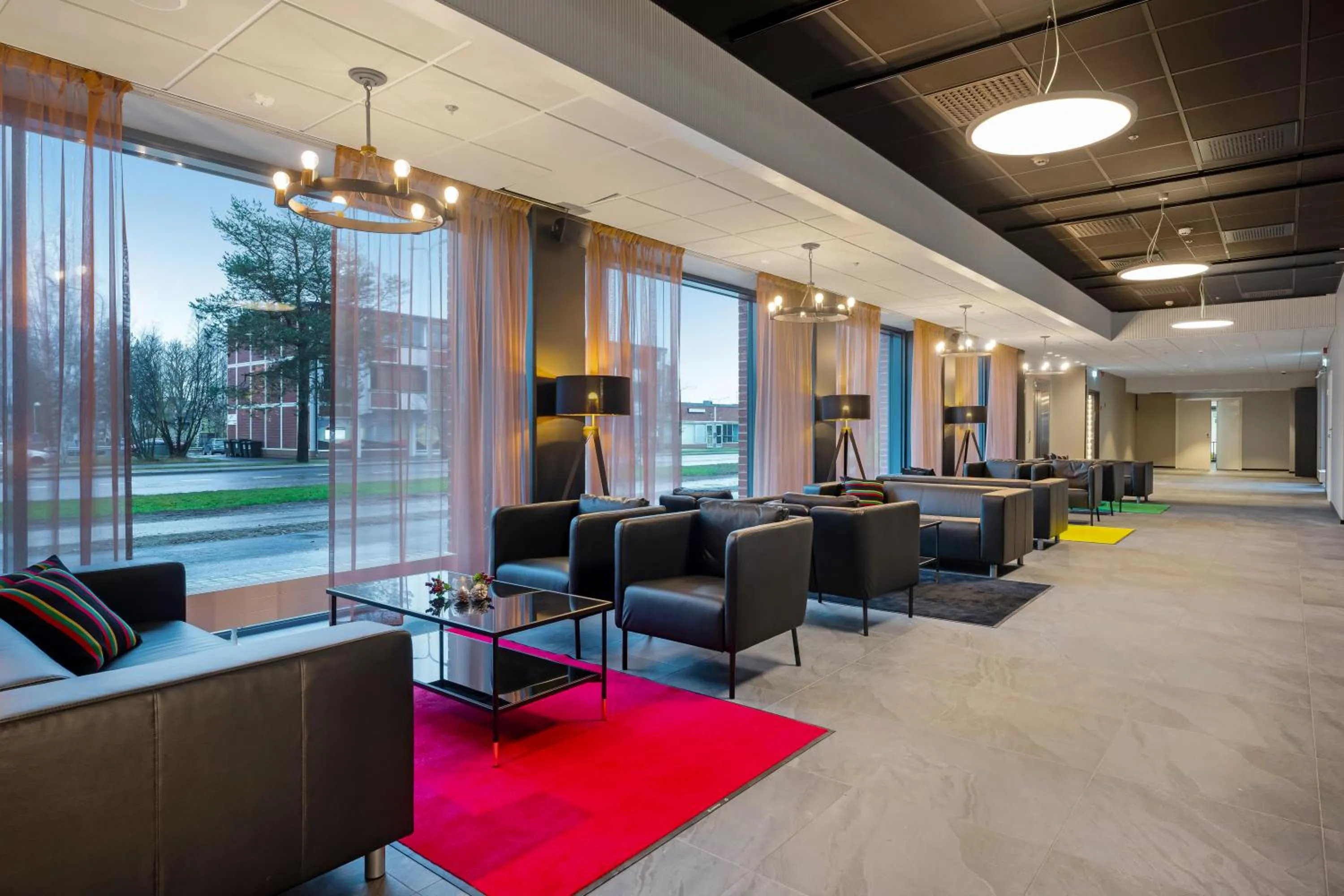 Lobby or reception in Hotelli Sodankylä