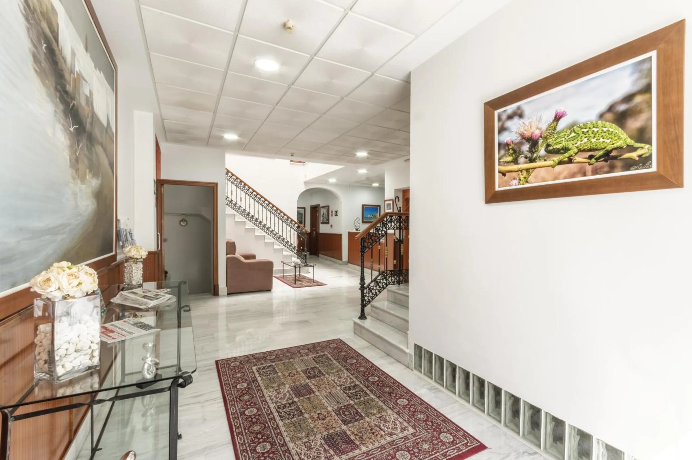 Lobby or reception in Hotel La Parrita