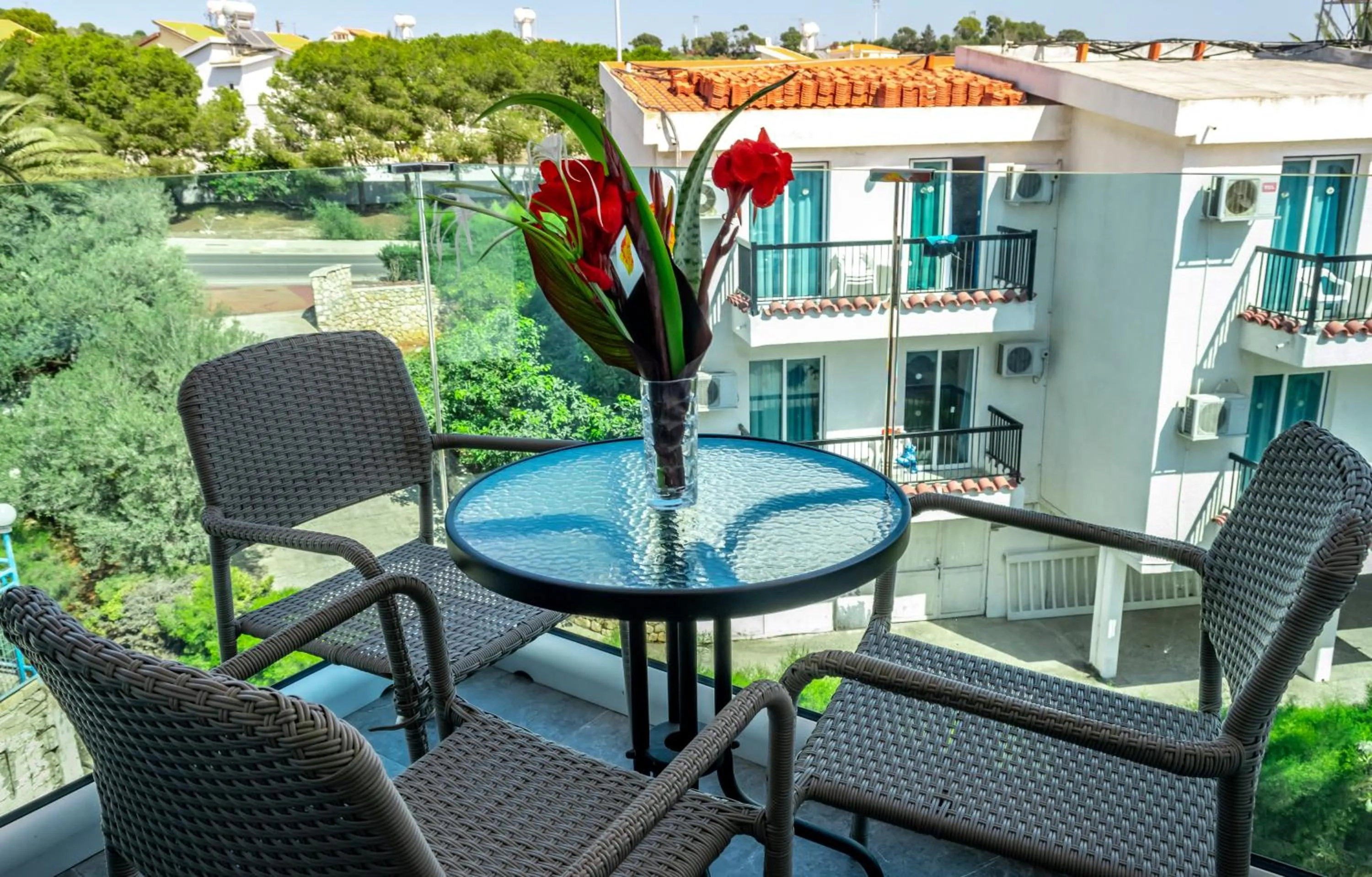 Balcony/Terrace in A Maos Hotel Apartments