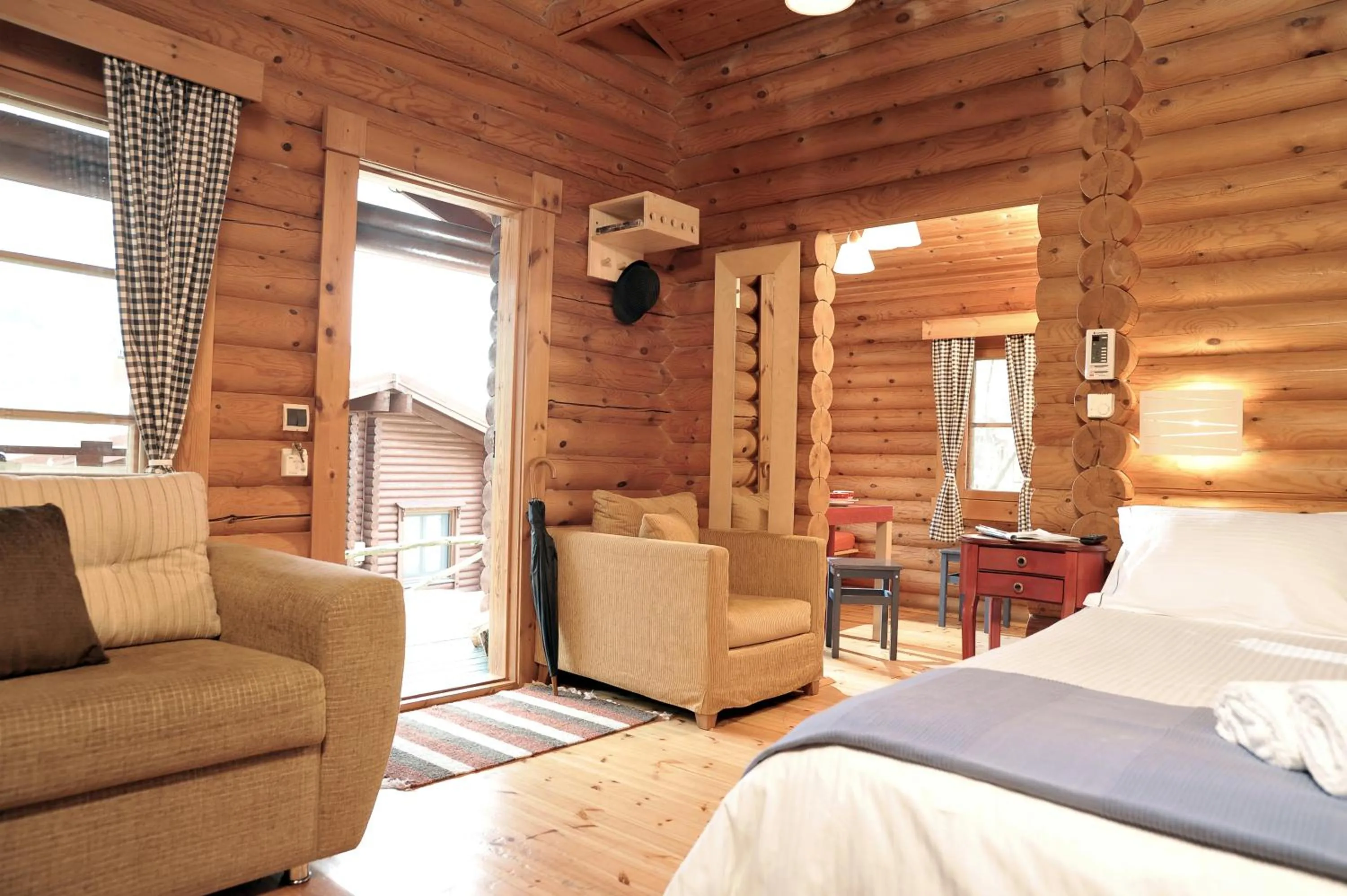 Bed in Xenios Chalet