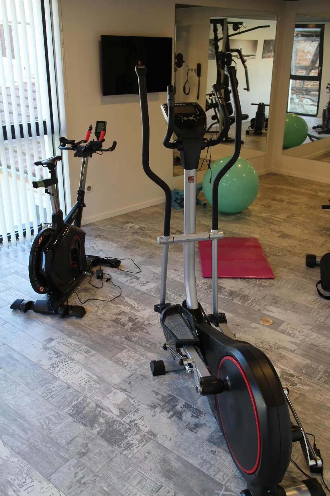 Fitness centre/facilities in Logis Hôtel Restaurant Au Lion Rouge