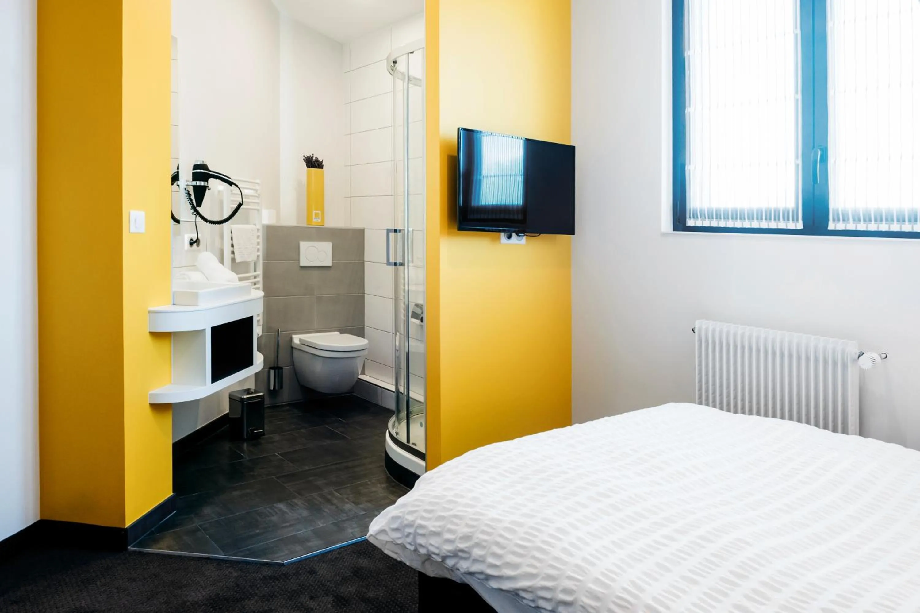 Photo of the whole room, Bed in Logis Hôtel Restaurant Au Lion Rouge