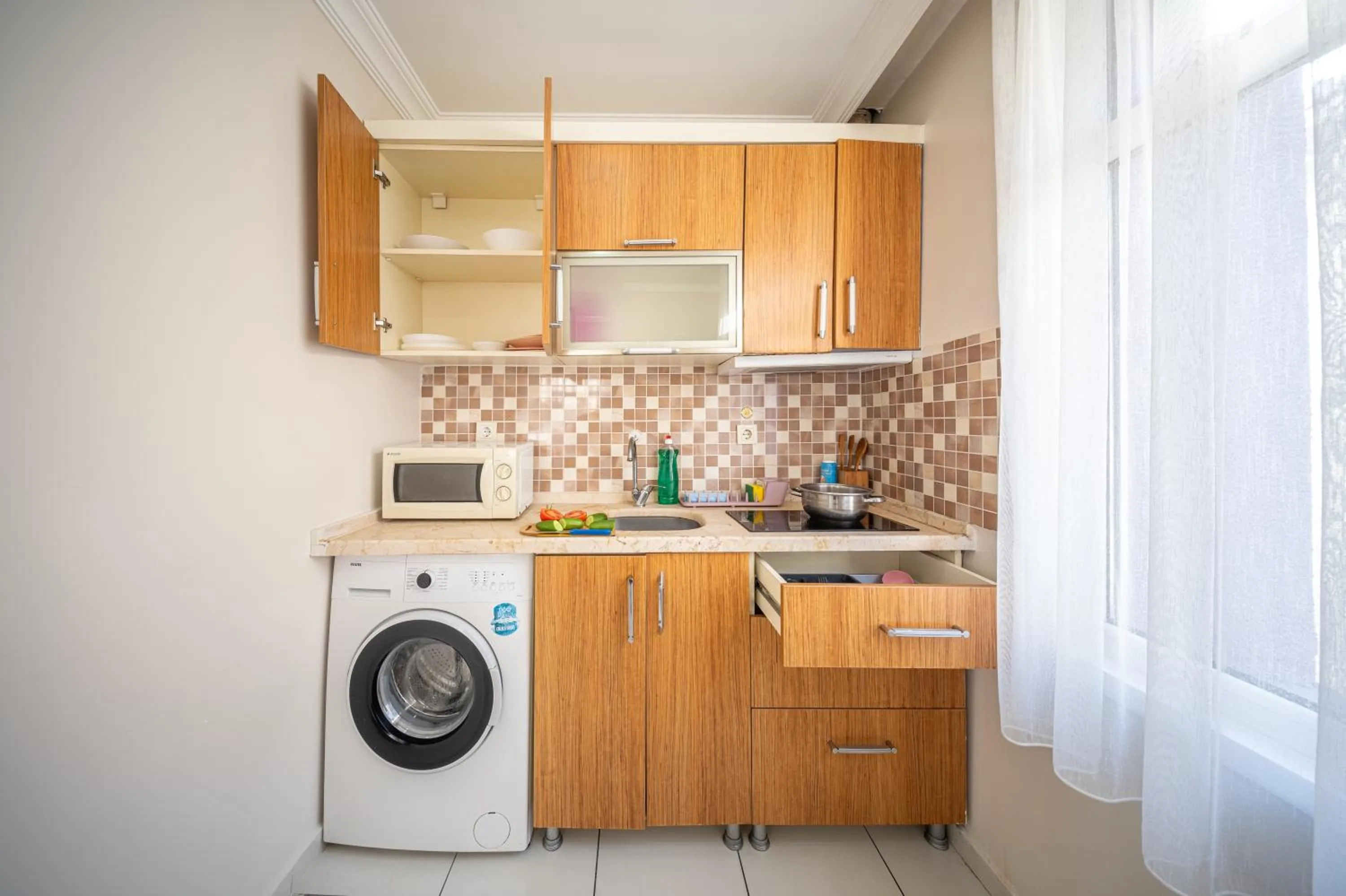 Kitchen or kitchenette in Feyza Apart