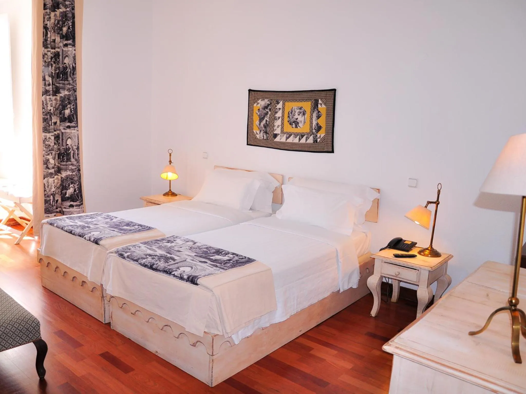 Bed in Pousada Castelo de Alvito