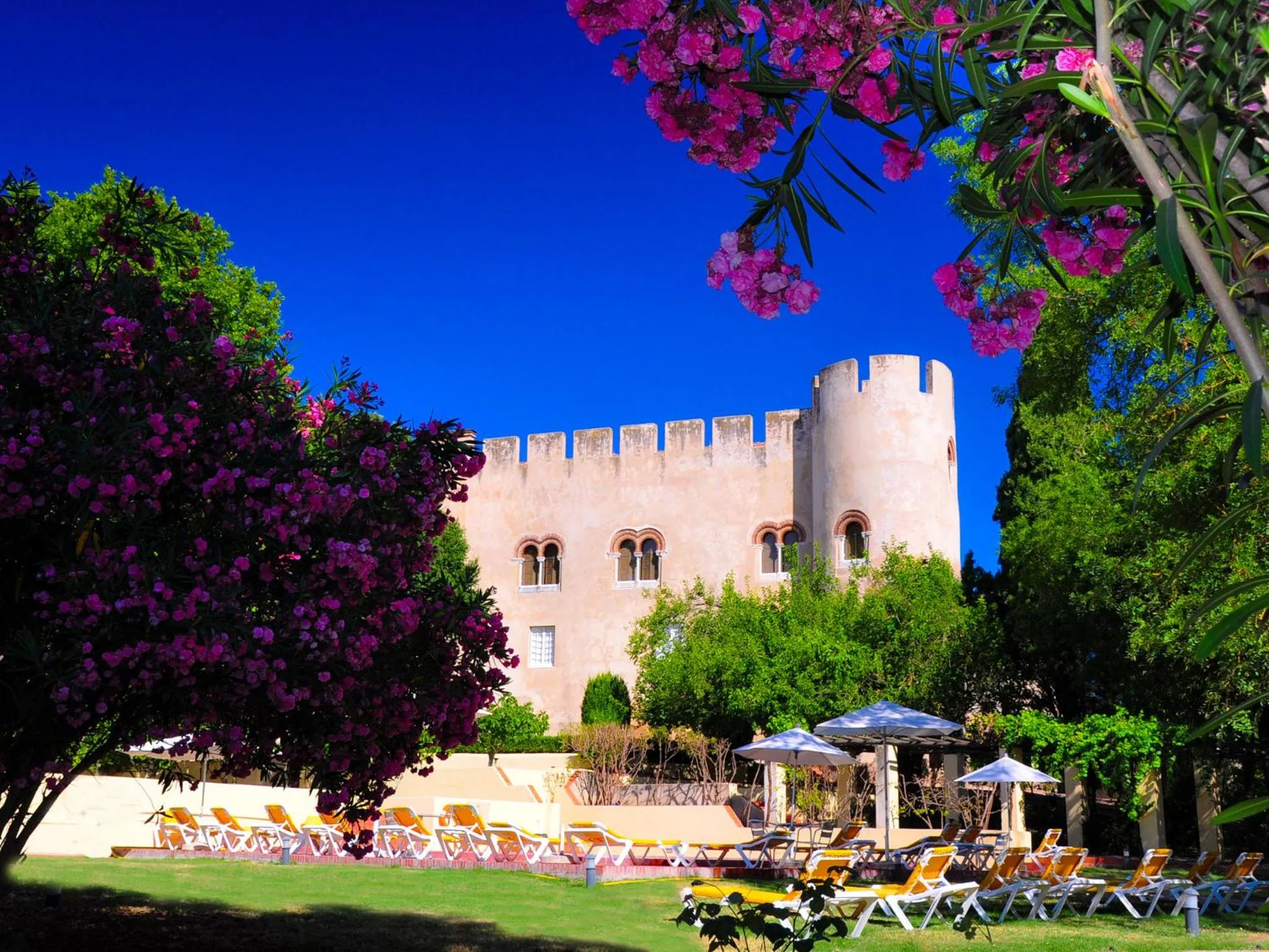 Garden in Pousada Castelo de Alvito