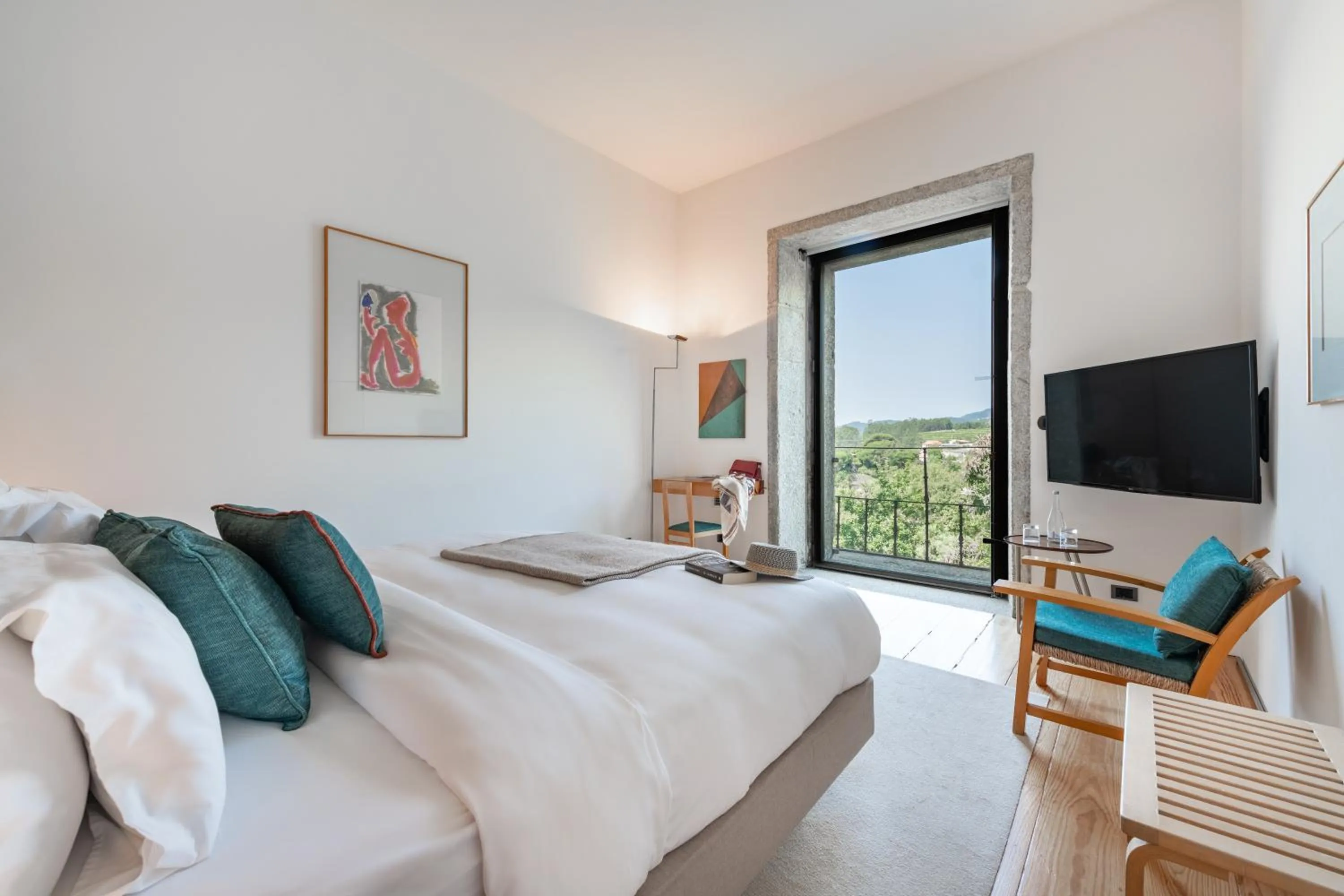 Bed in Pousada Mosteiro de Amares