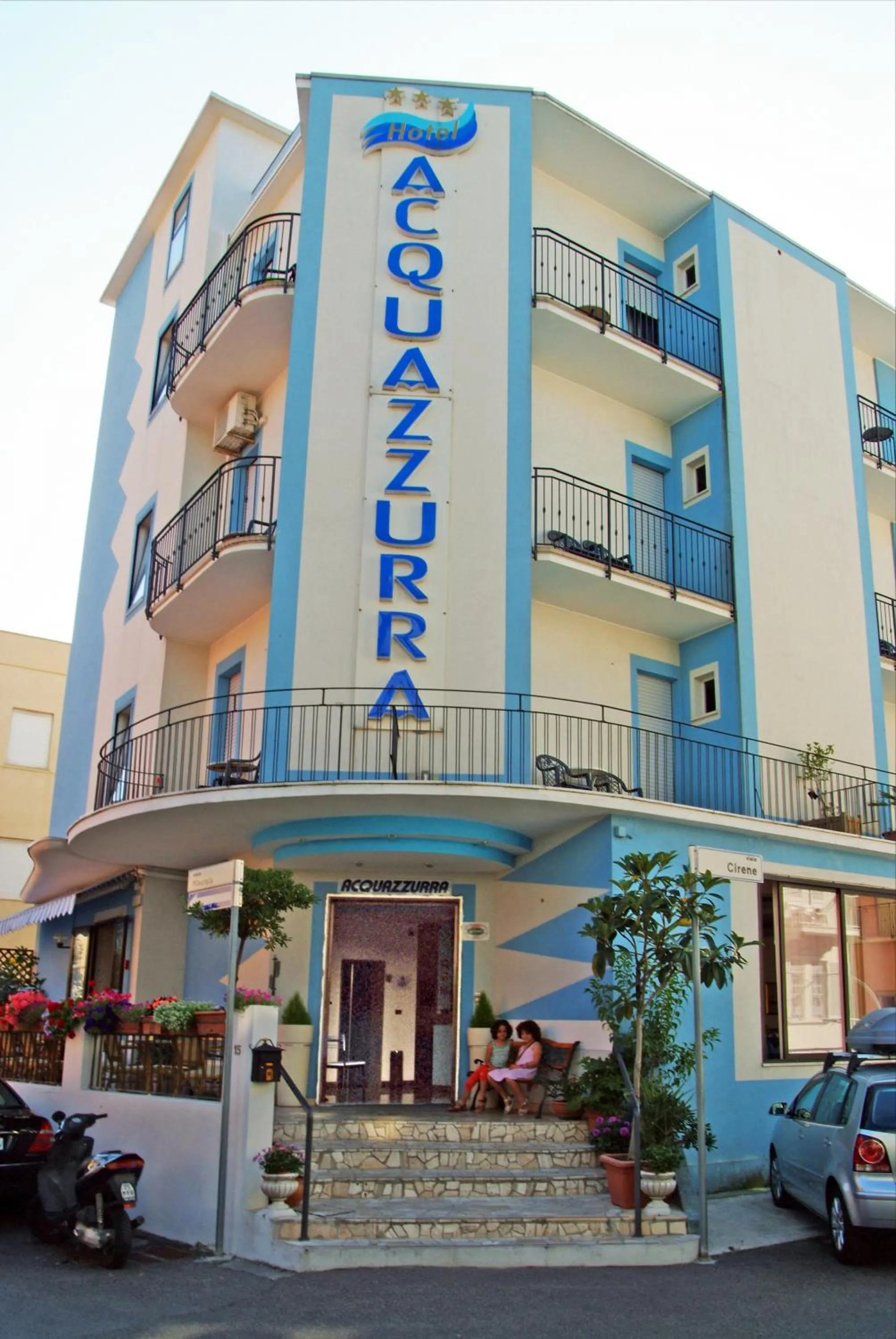Facade/entrance in Hotel Acquazzurra
