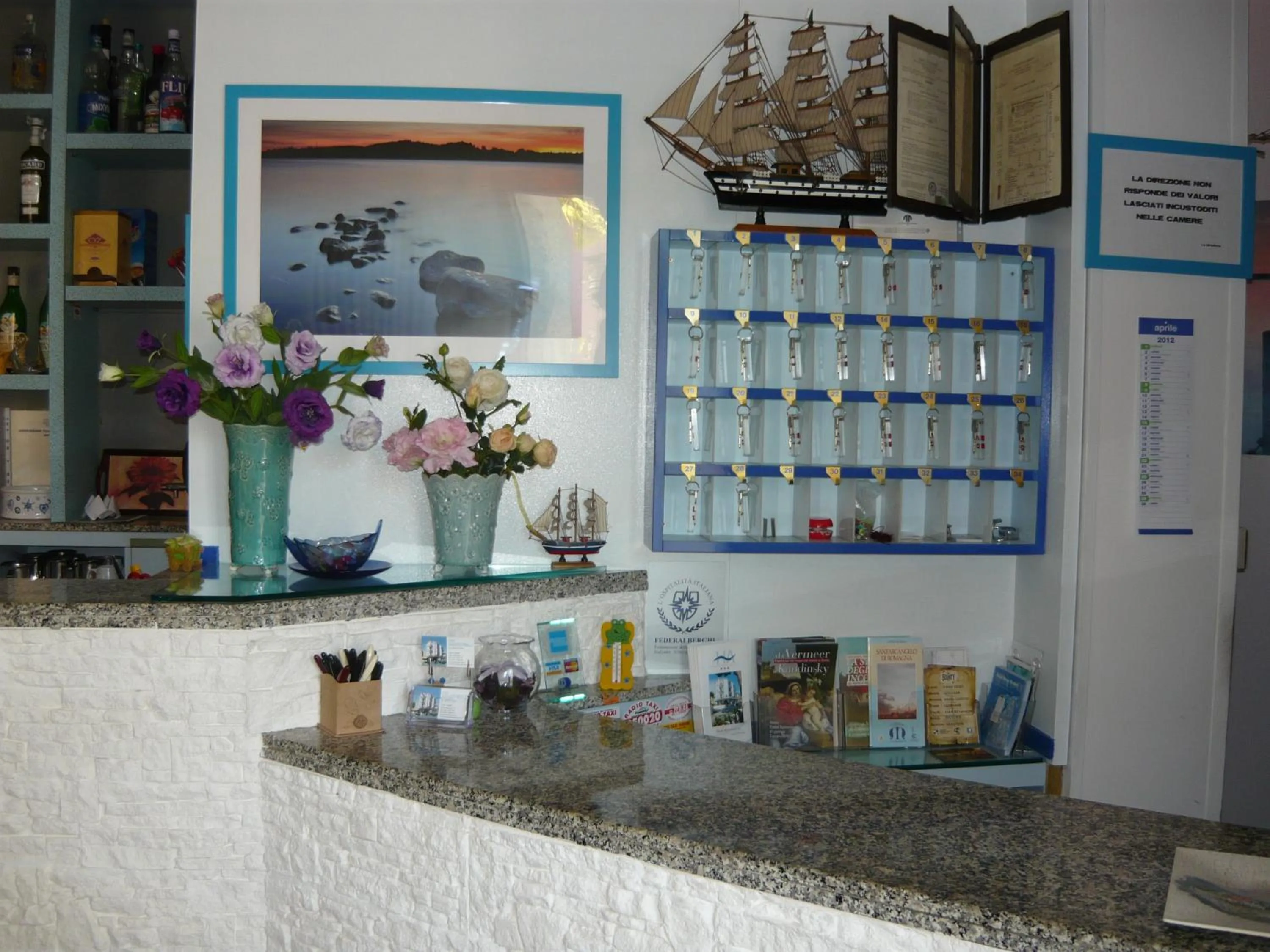 Lobby or reception in Hotel Acquazzurra