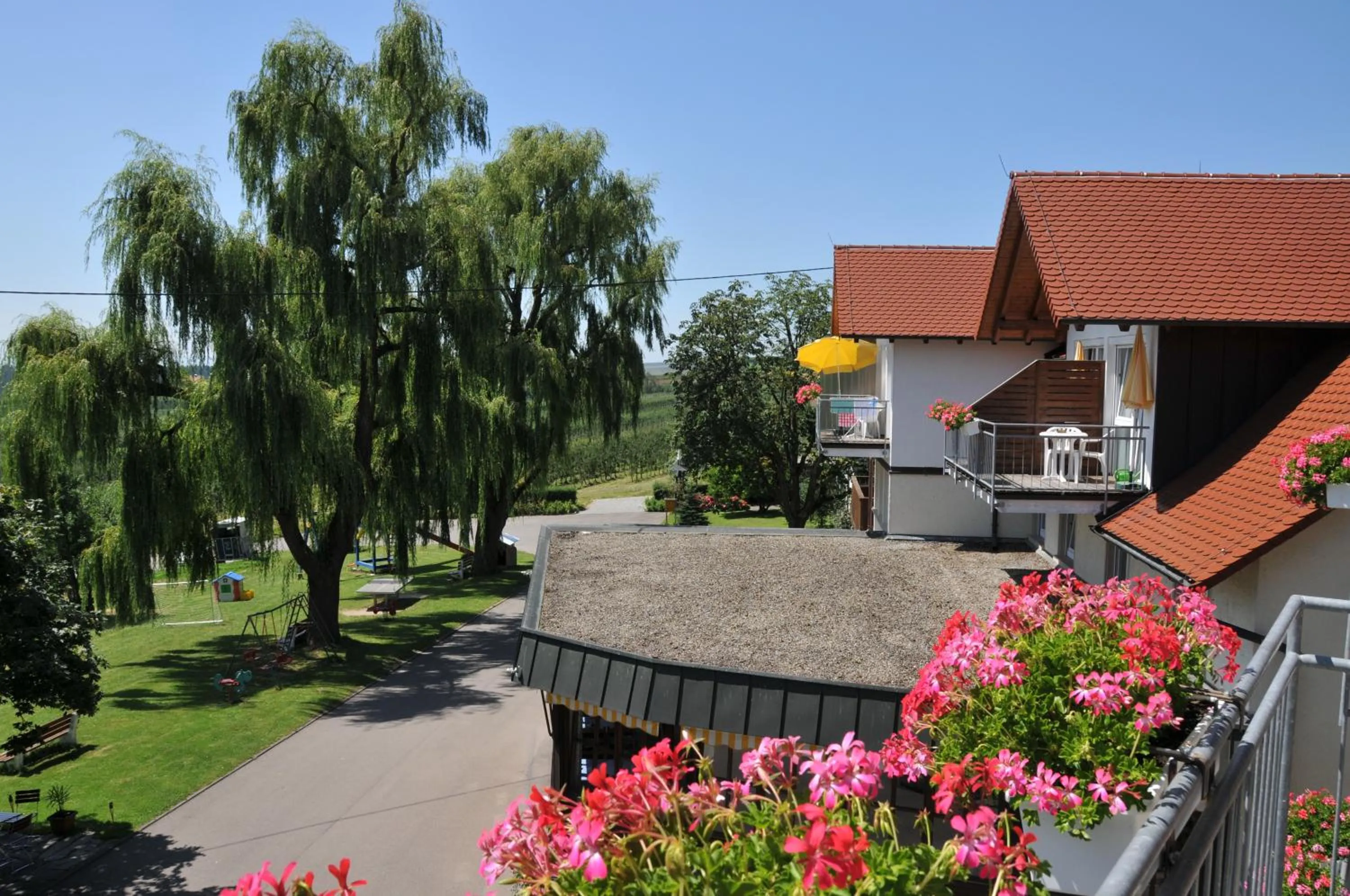 Garden view in Landhotel Schellenberg