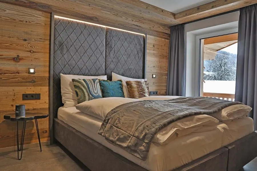 Bed in Sieglhub Chalets - Appartements - Hotel