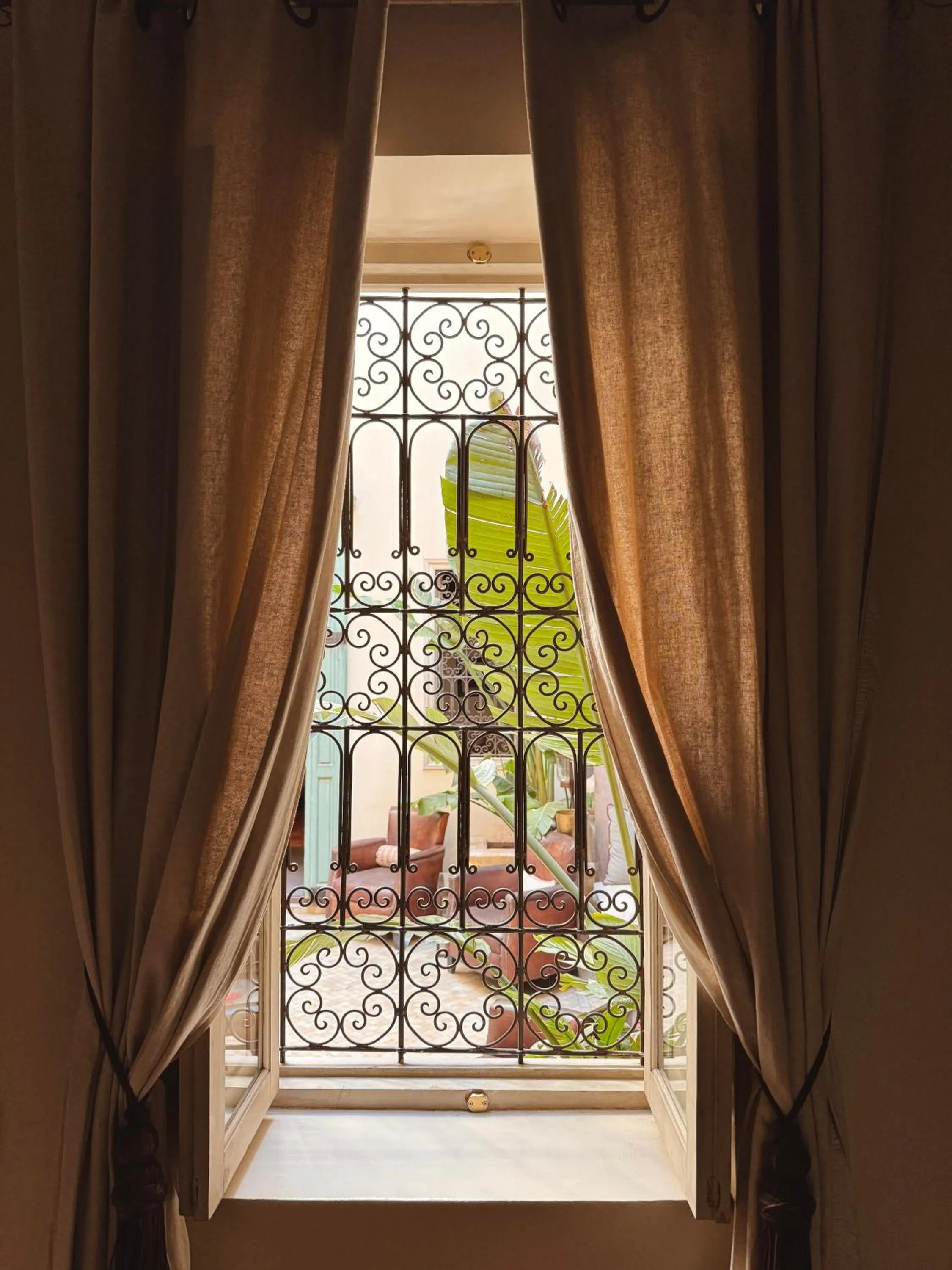 Garden view in Riad Abracadabra