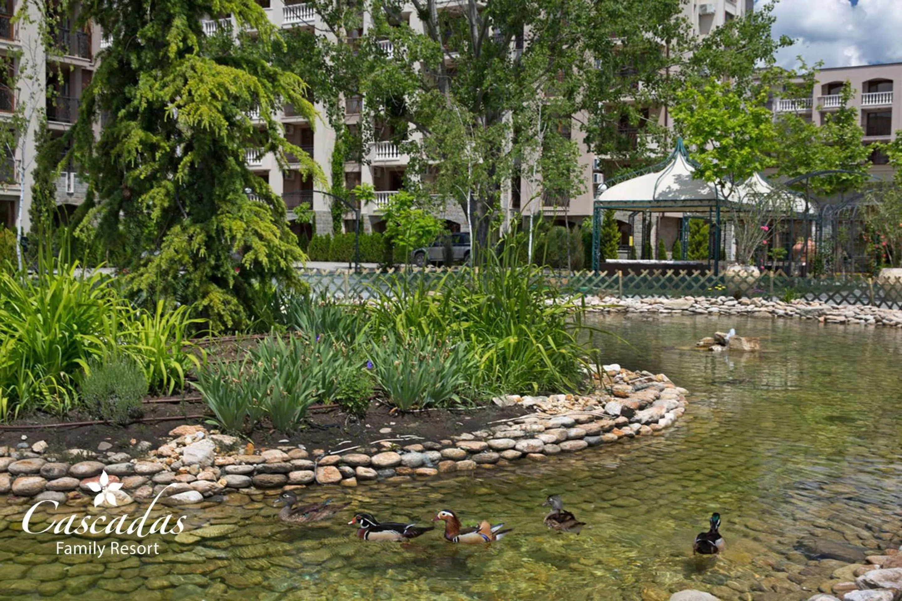 Garden in Cascadas Family Resort