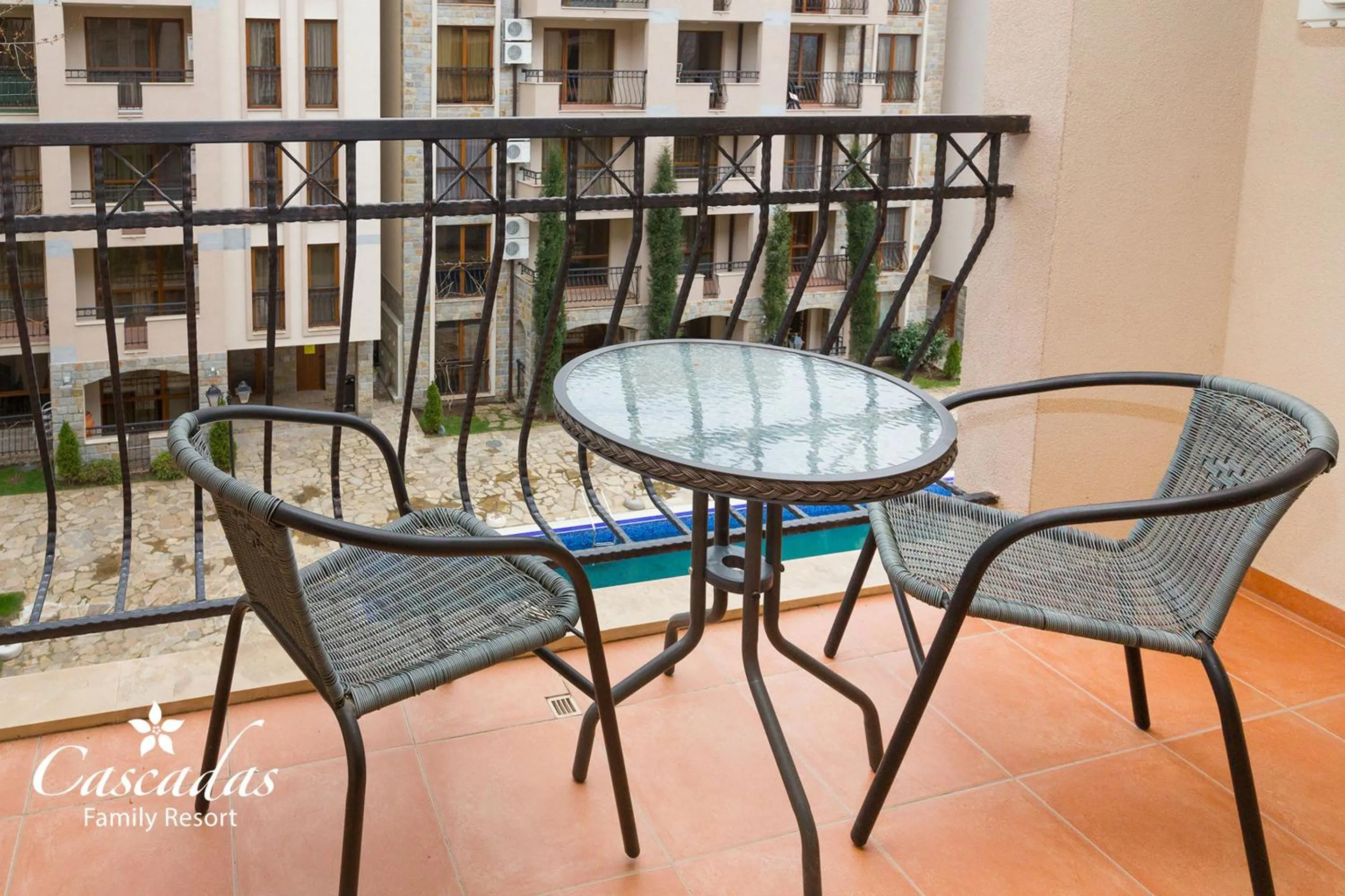Balcony/Terrace in Cascadas Family Resort