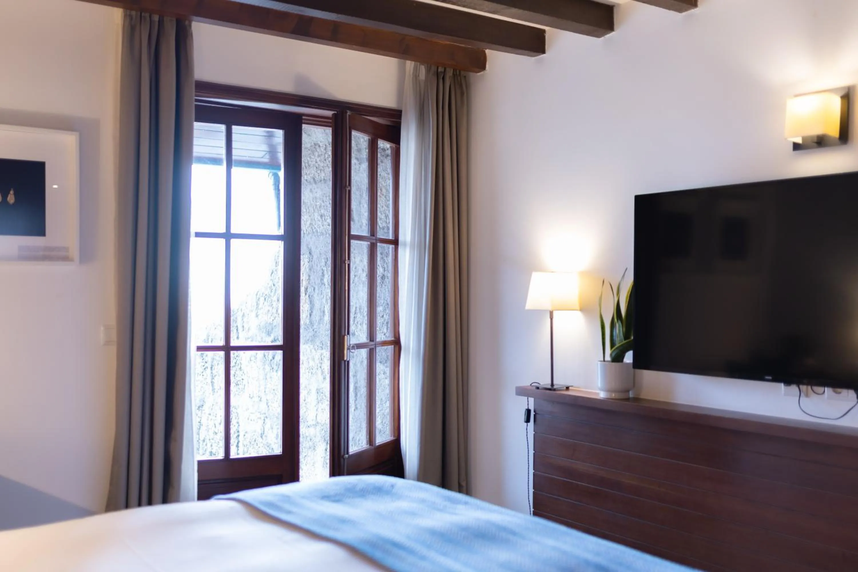 Bed in Pousada Geres-Caniçada