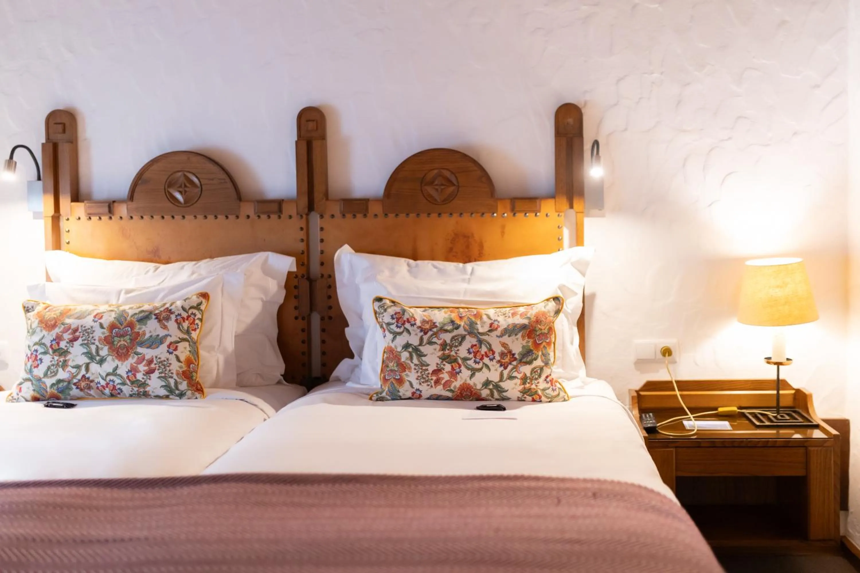 Bed in Pousada Geres-Caniçada