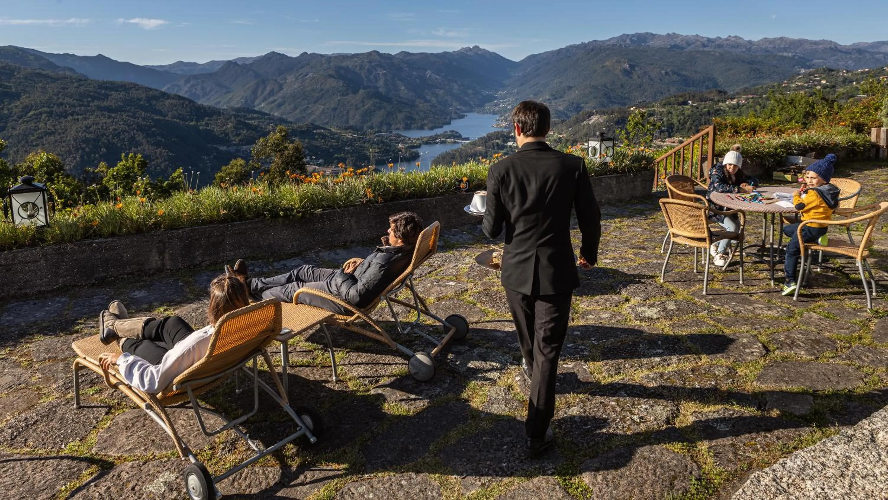 Balcony/Terrace in Pousada Geres-Caniçada