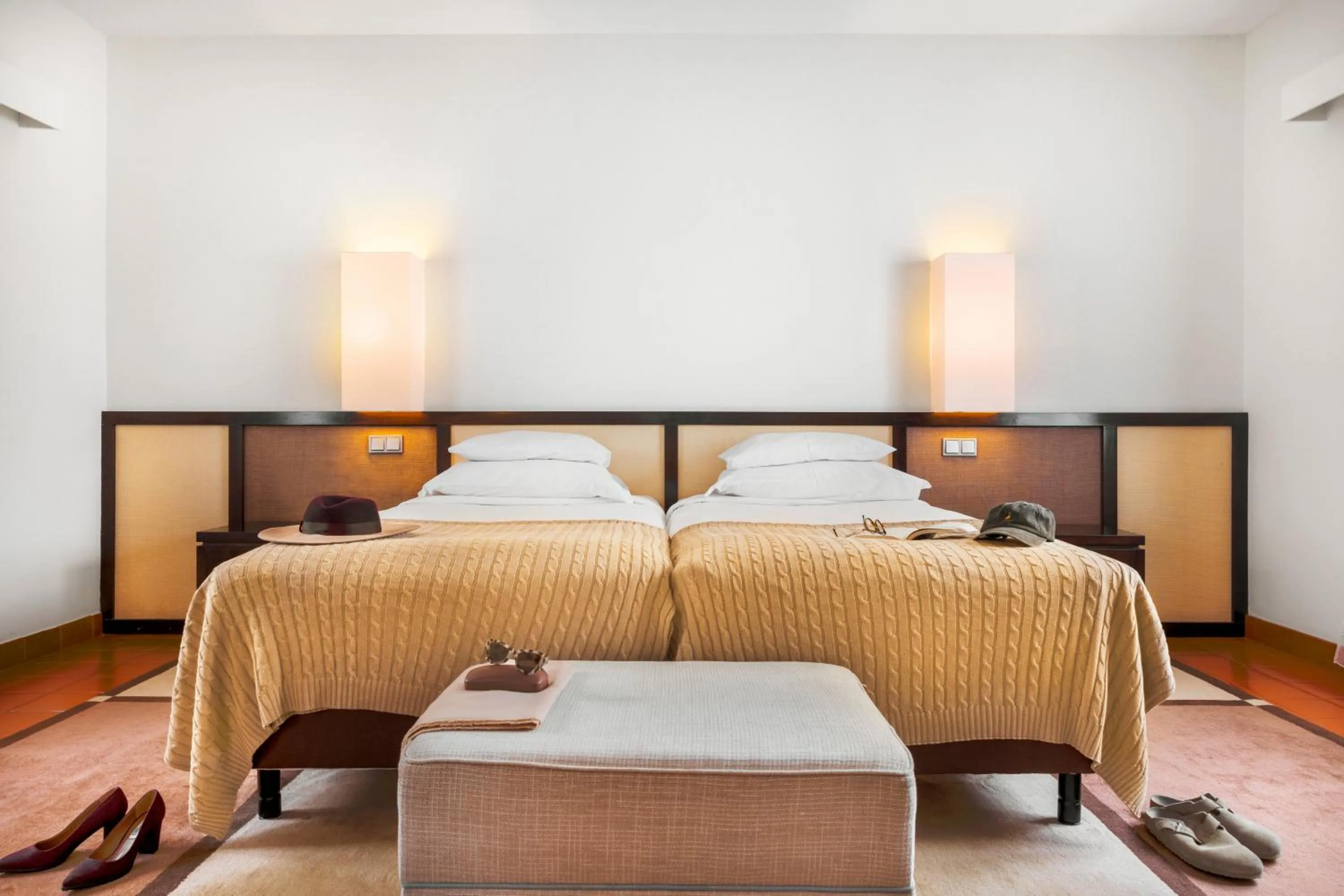 Bed in Pousada Forte da Horta