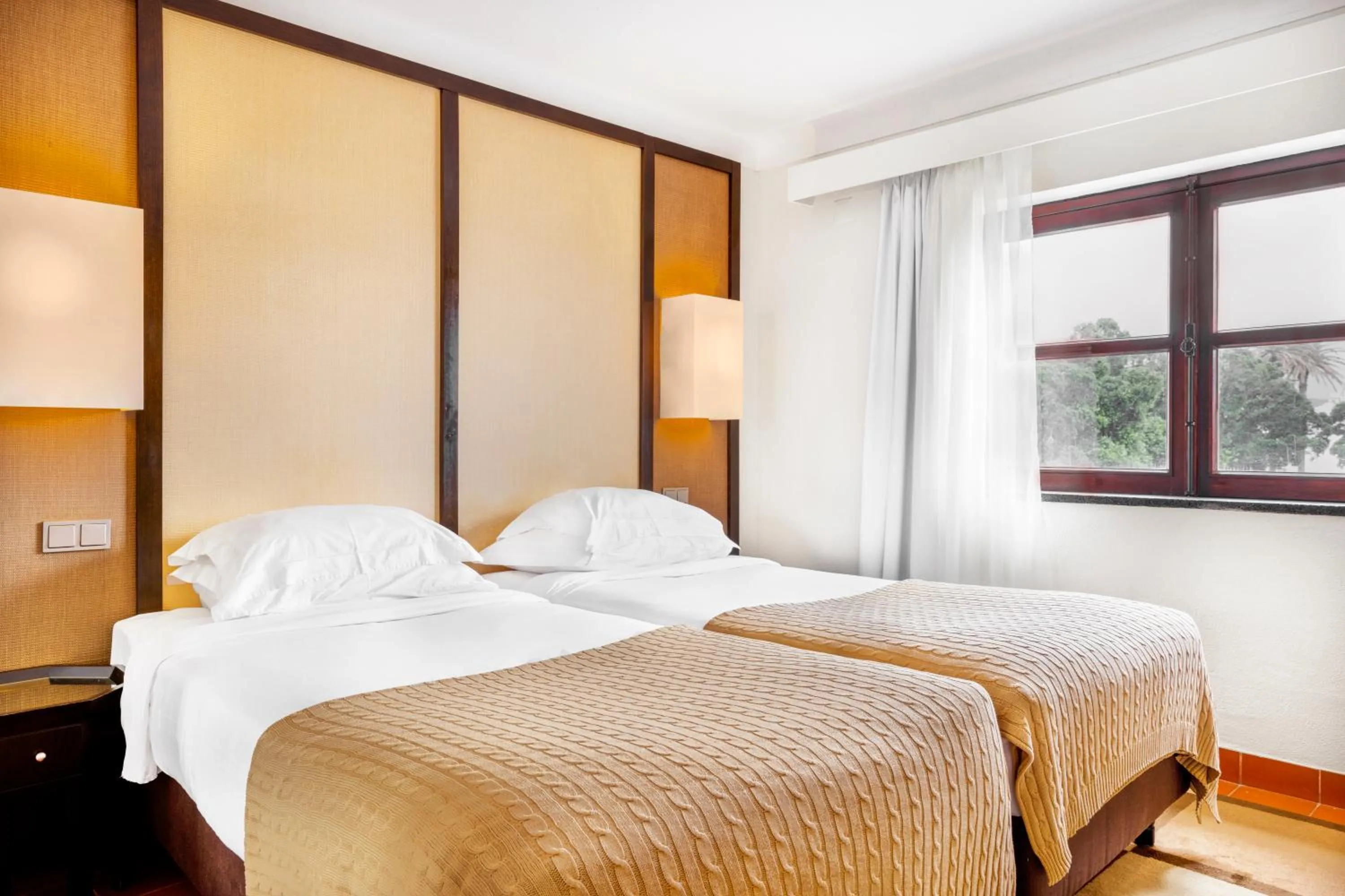 Bed in Pousada Forte da Horta