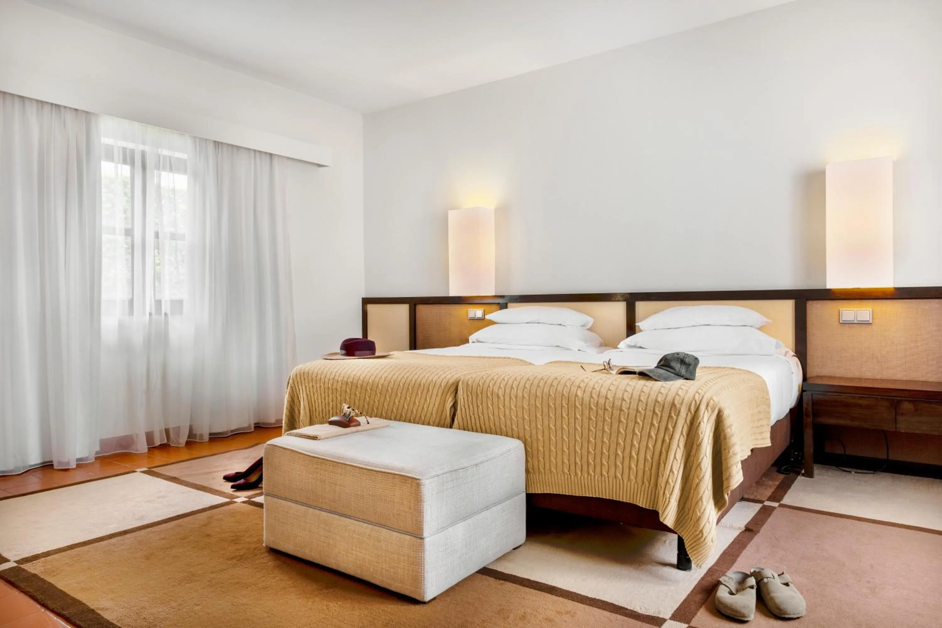 Bed in Pousada Forte da Horta