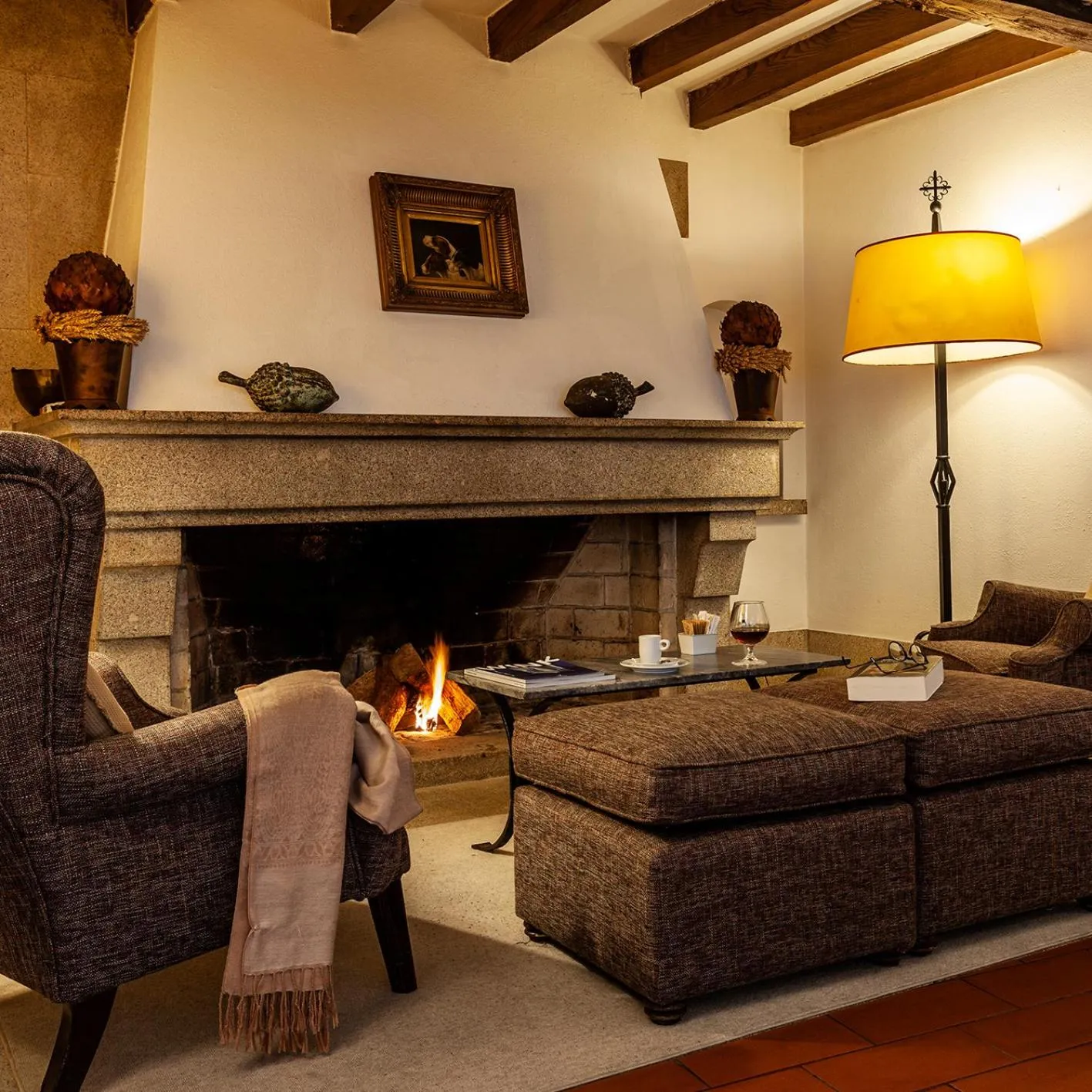 Living room in Pousada de Marvao