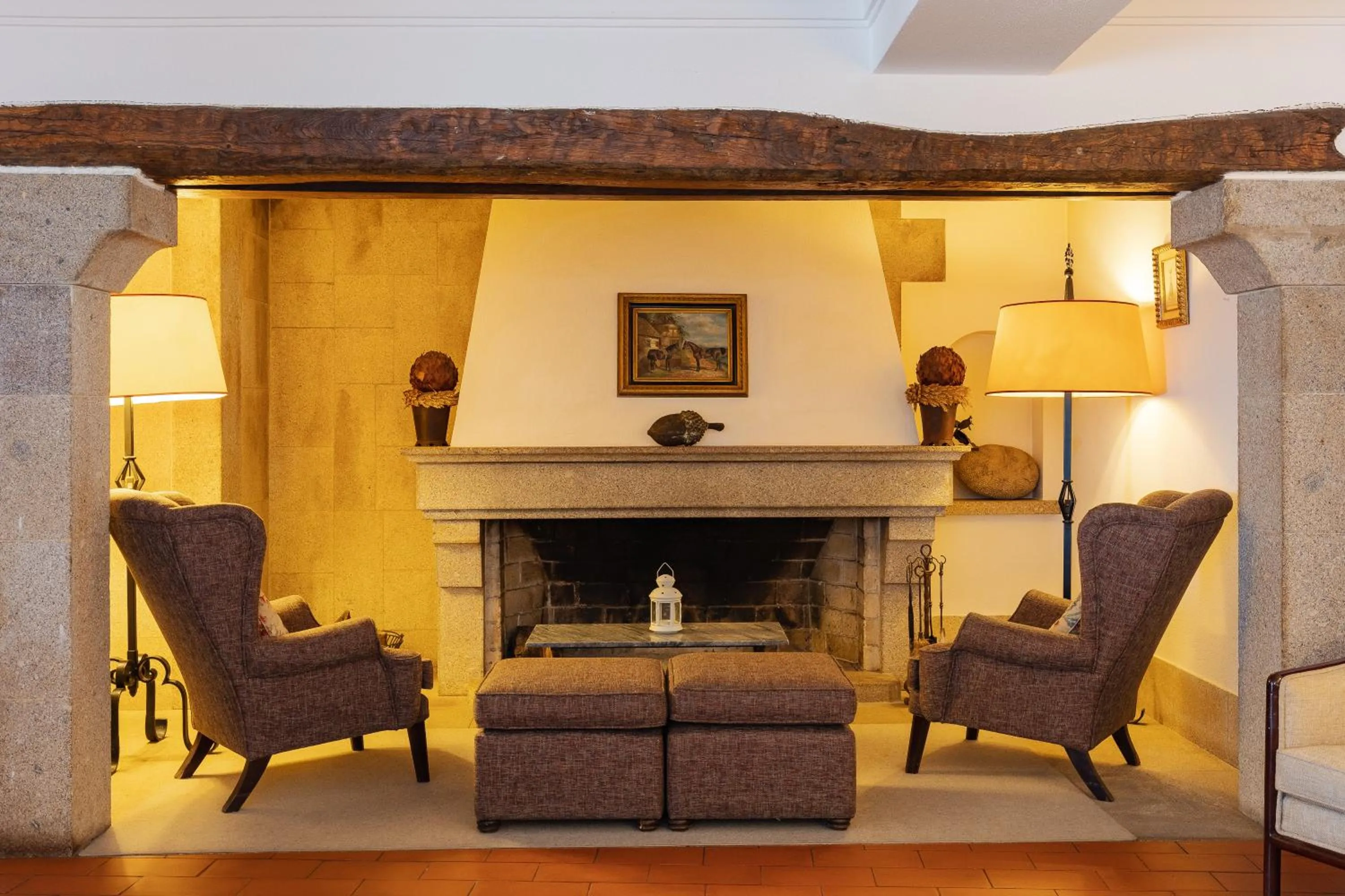 Living room in Pousada de Marvao
