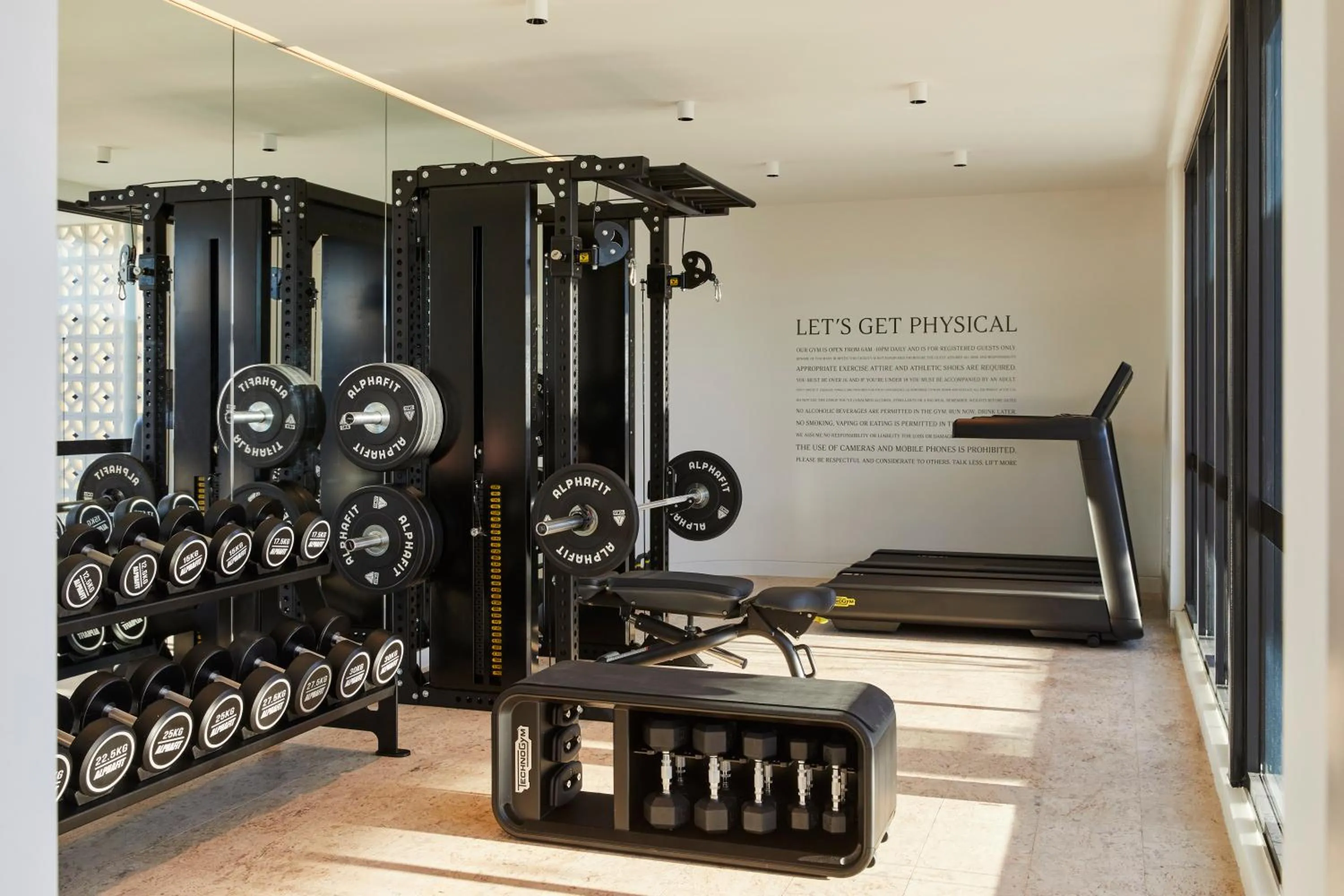 Fitness centre/facilities in The Clairfield Hotel