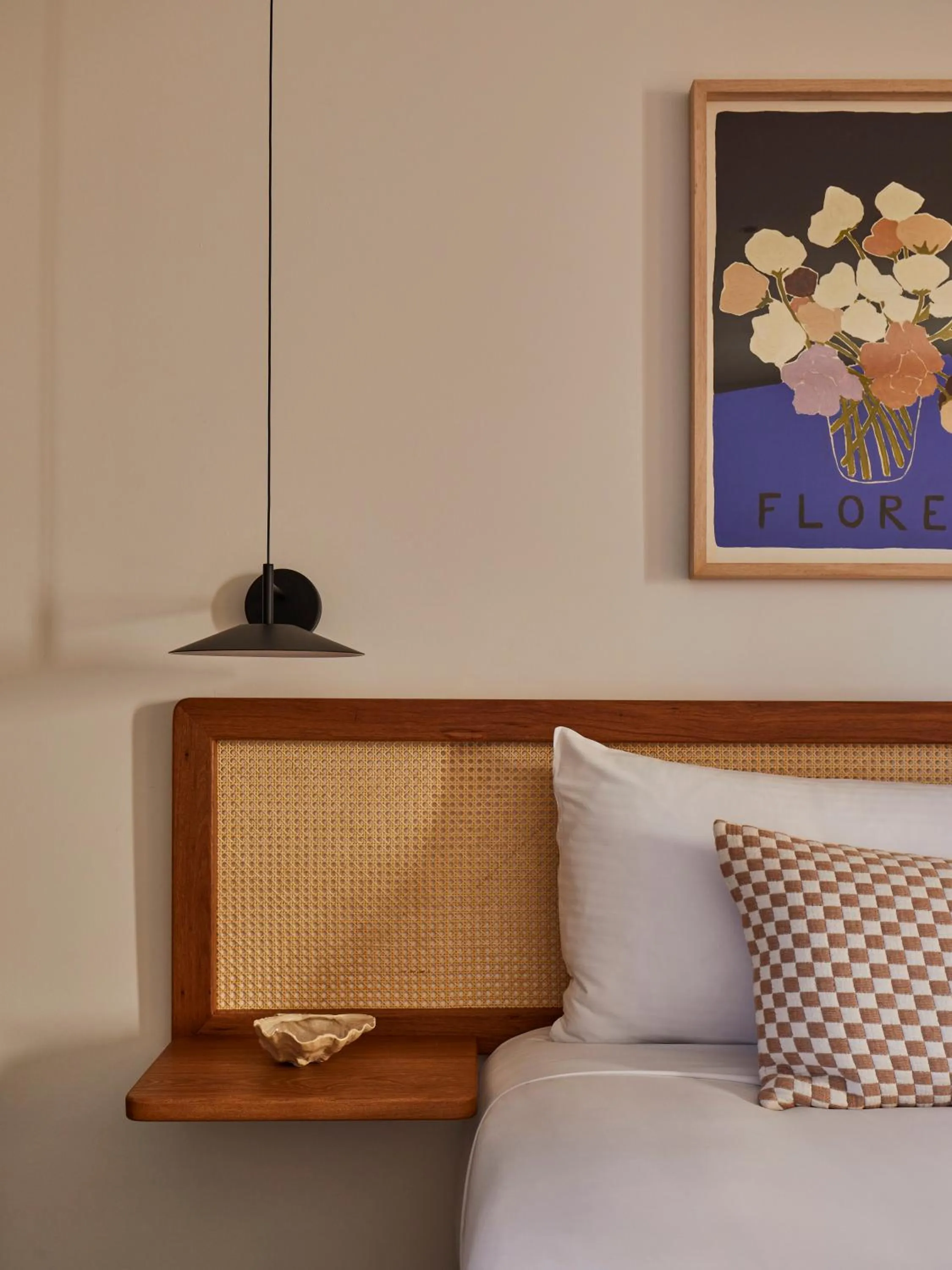 Decorative detail, Bed in The Clairfield Hotel