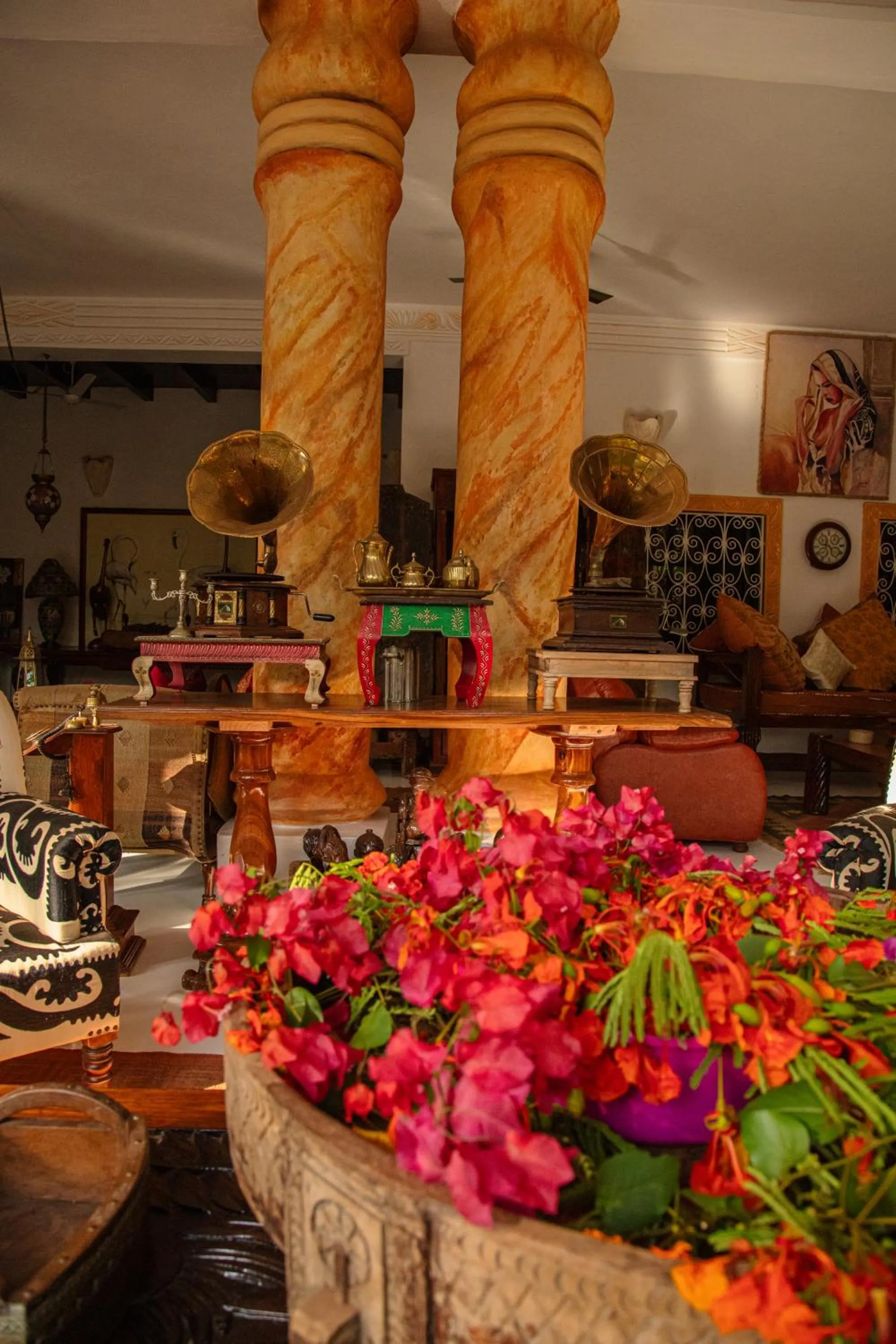 Decorative detail in African House Resort