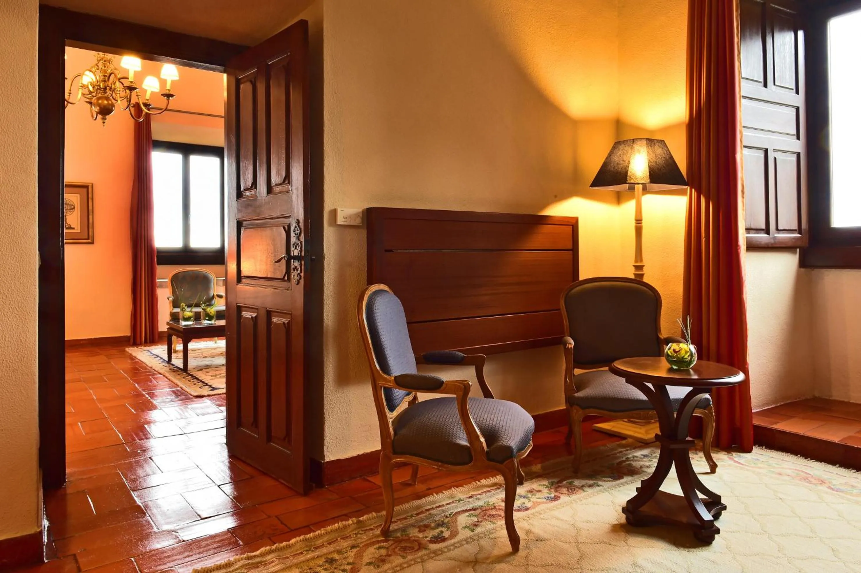 Seating area in Pousada Castelo de Palmela