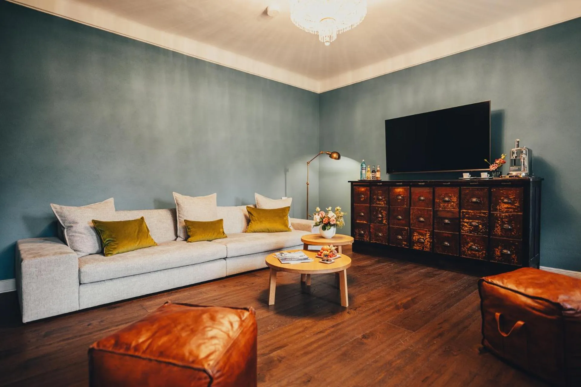 Living room in Villa Sorgenfrei und Restaurant Atelier Sanssouci