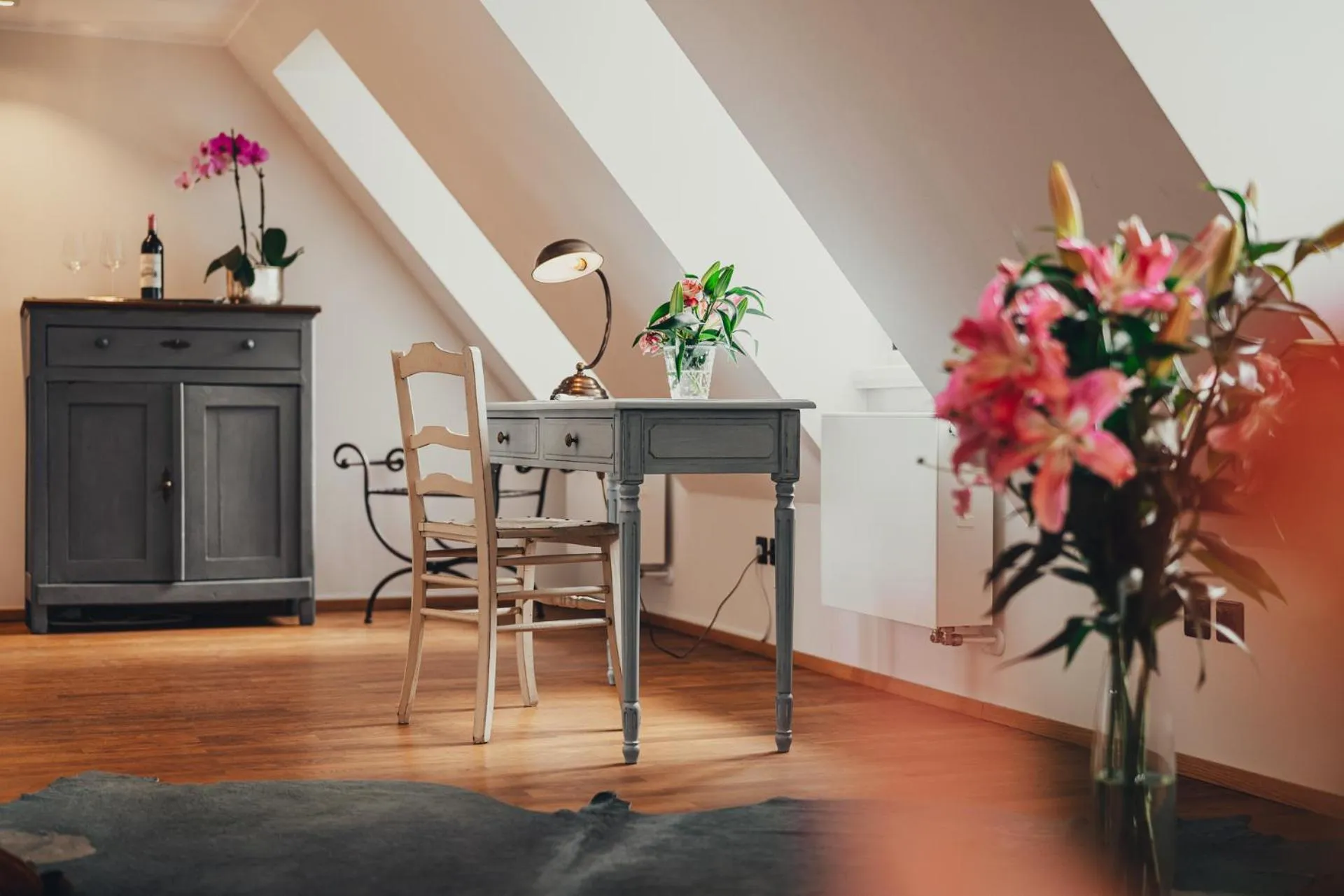 Seating area in Villa Sorgenfrei und Restaurant Atelier Sanssouci