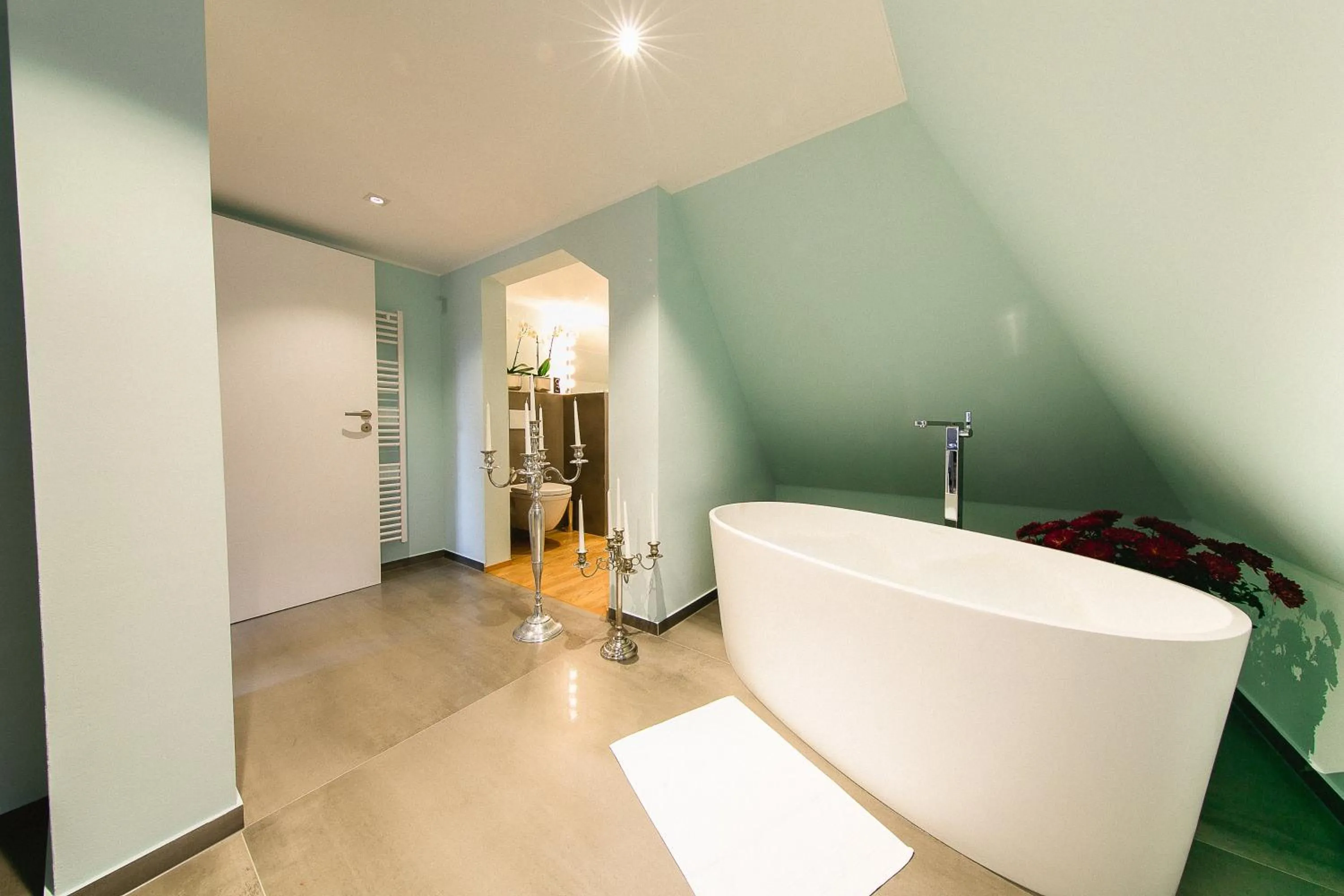 Bathroom in Villa Sorgenfrei und Restaurant Atelier Sanssouci