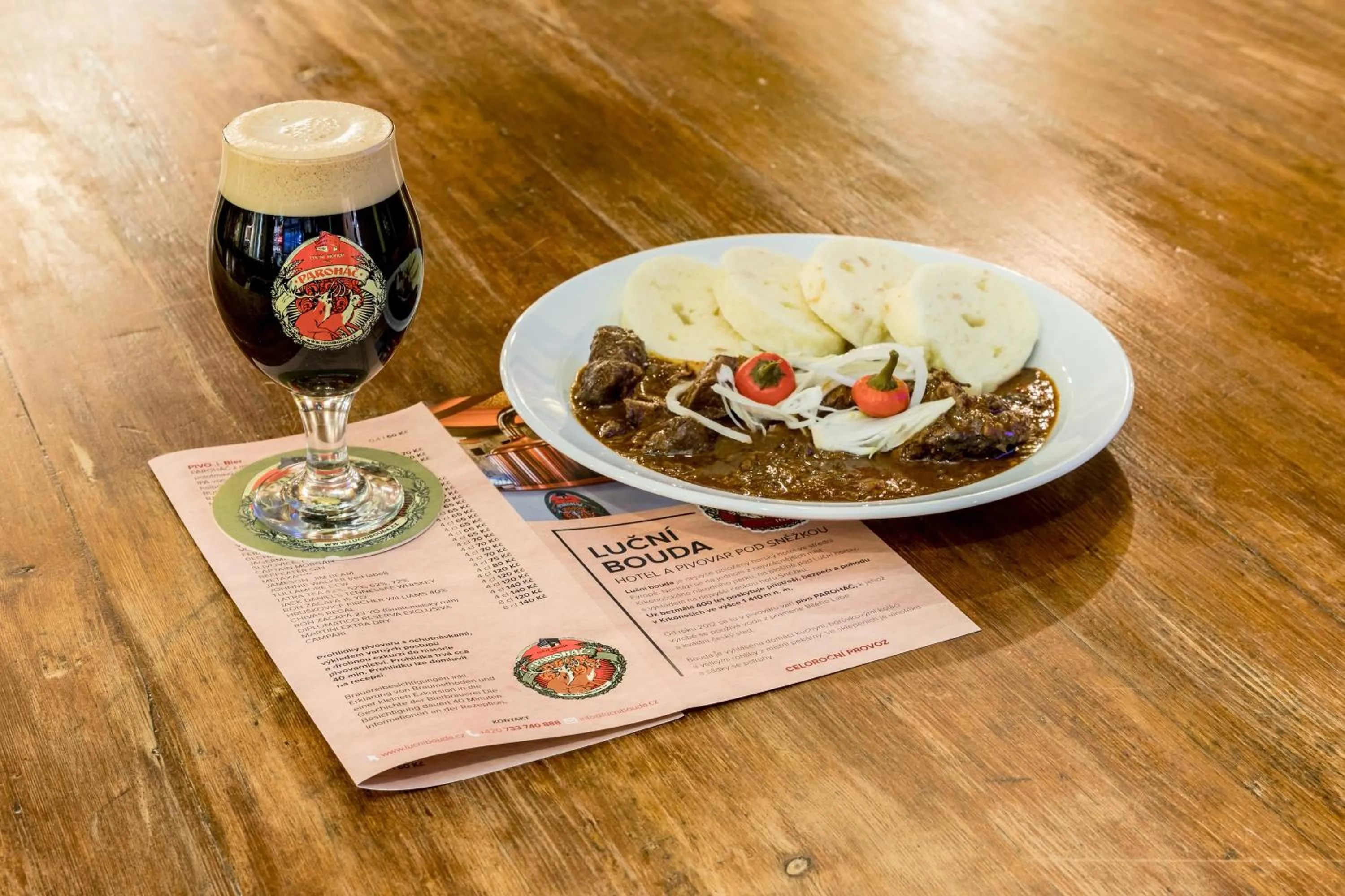 Food and drinks in Luční bouda