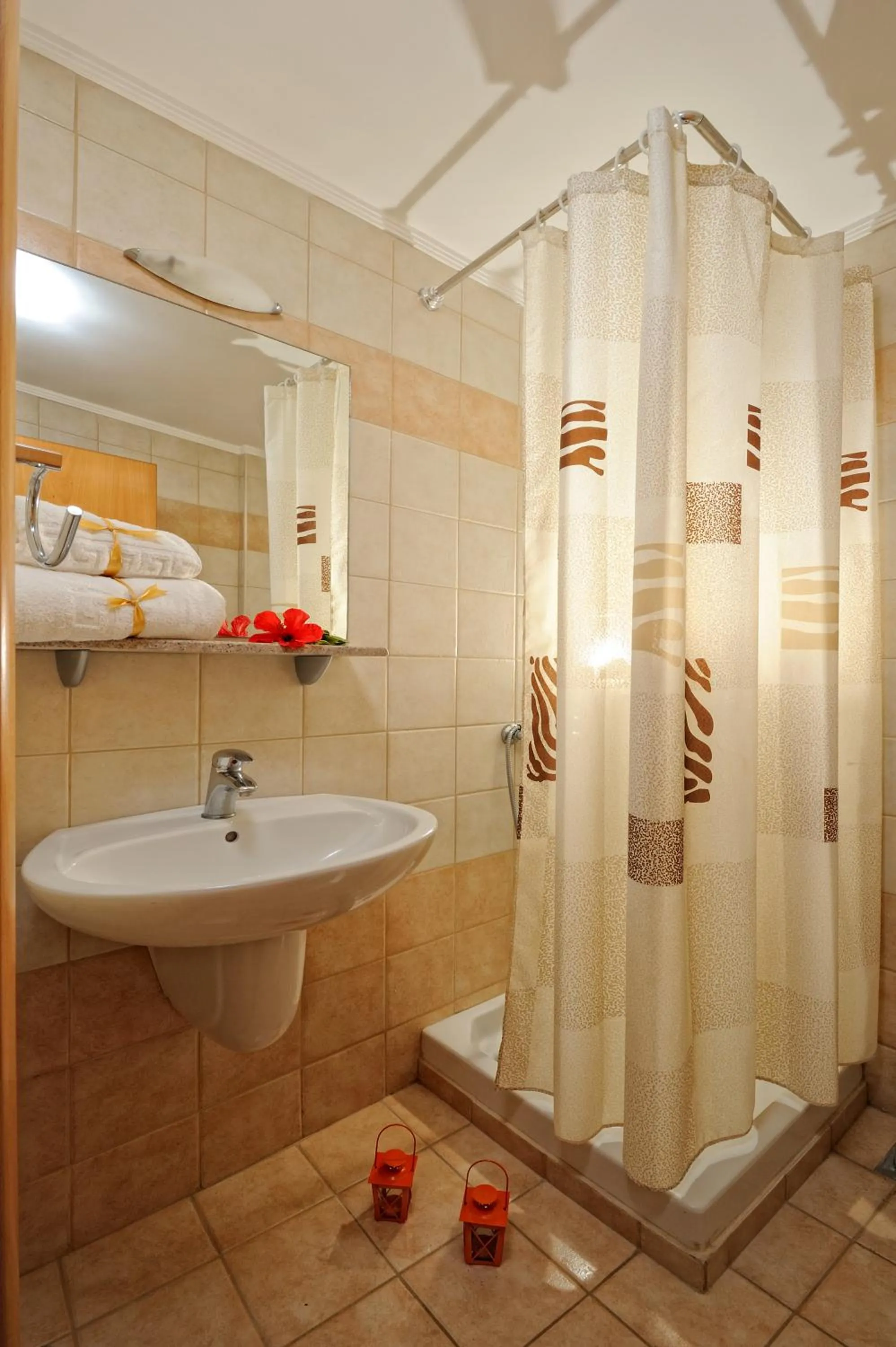 Shower in Stelios Residence Apartments