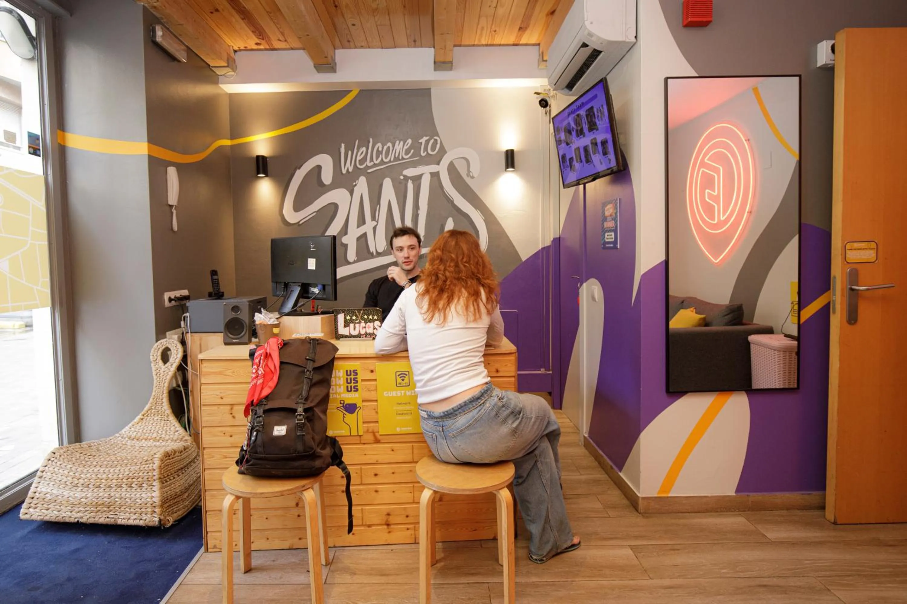 Lobby or reception in Onefam Sants