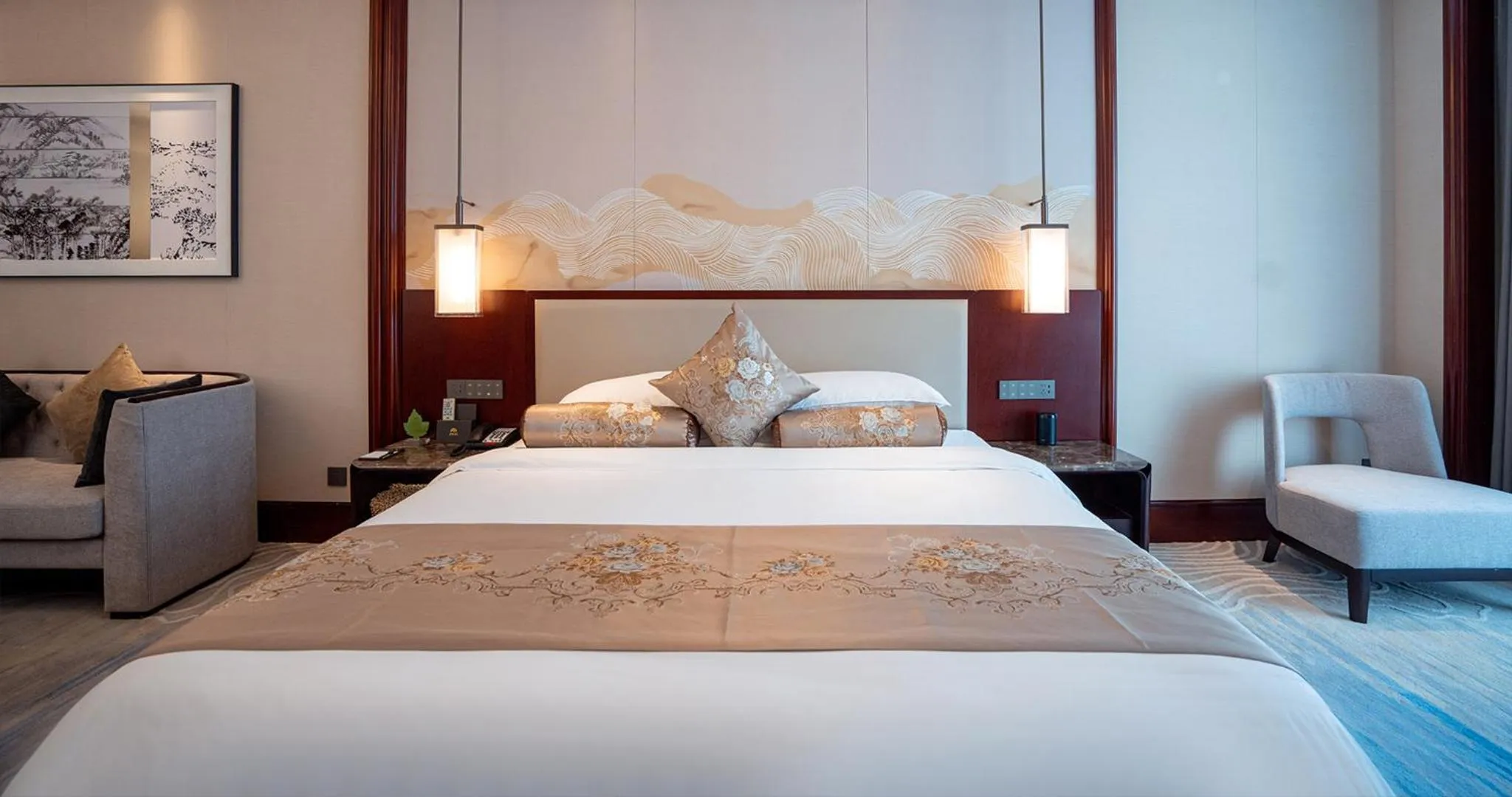 Bed in Yancheng Shuicheng Hotel