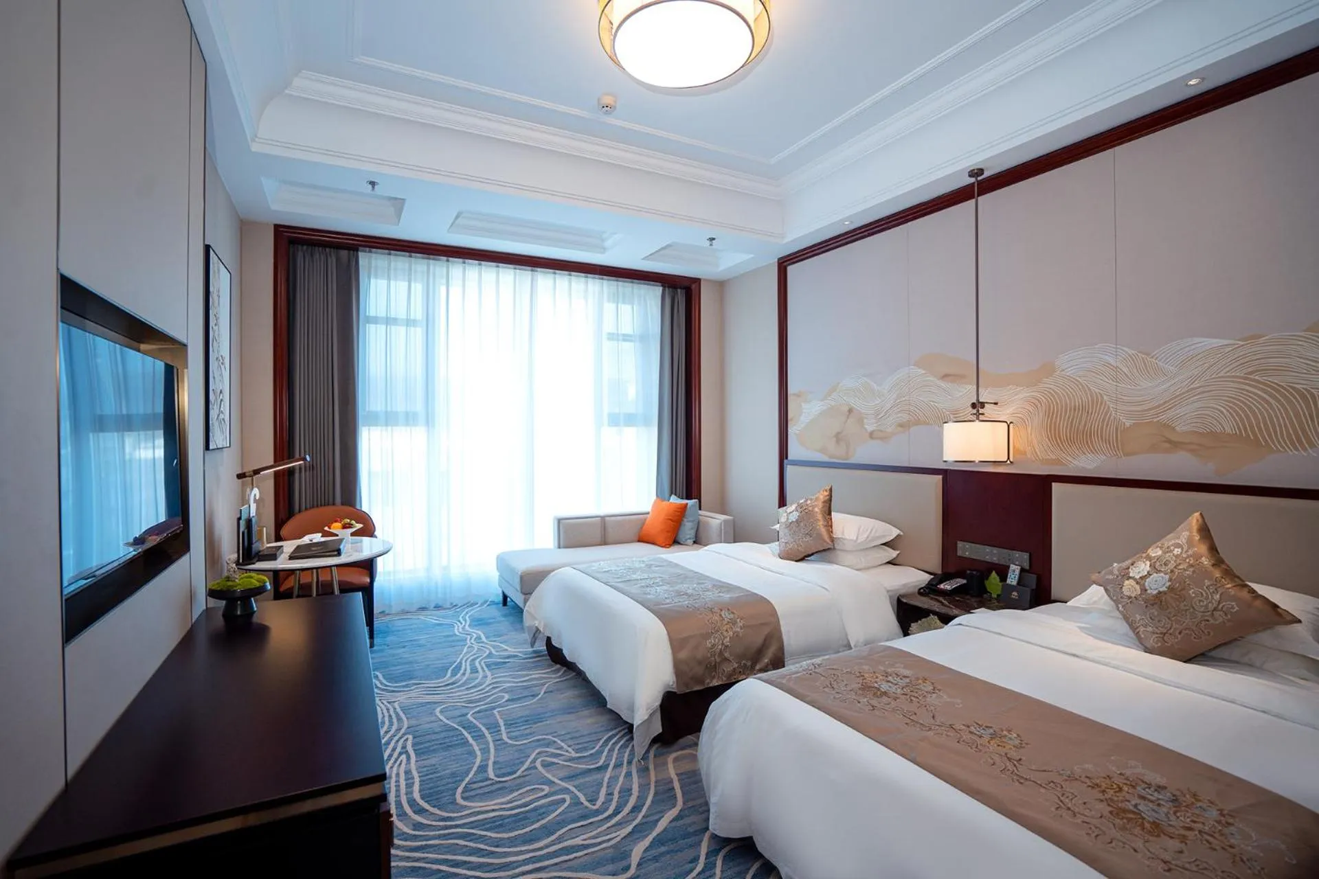 Photo of the whole room, Bed in Yancheng Shuicheng Hotel