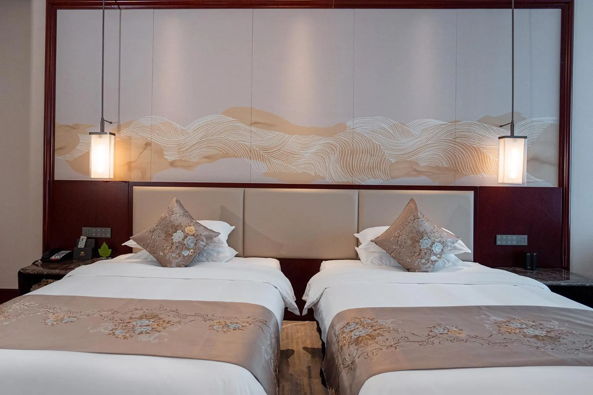 Bed in Yancheng Shuicheng Hotel