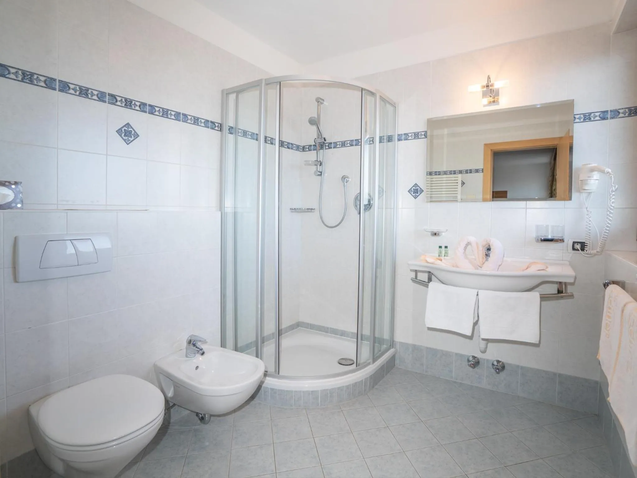 Bathroom in Hotel Purvita by Oberlechner