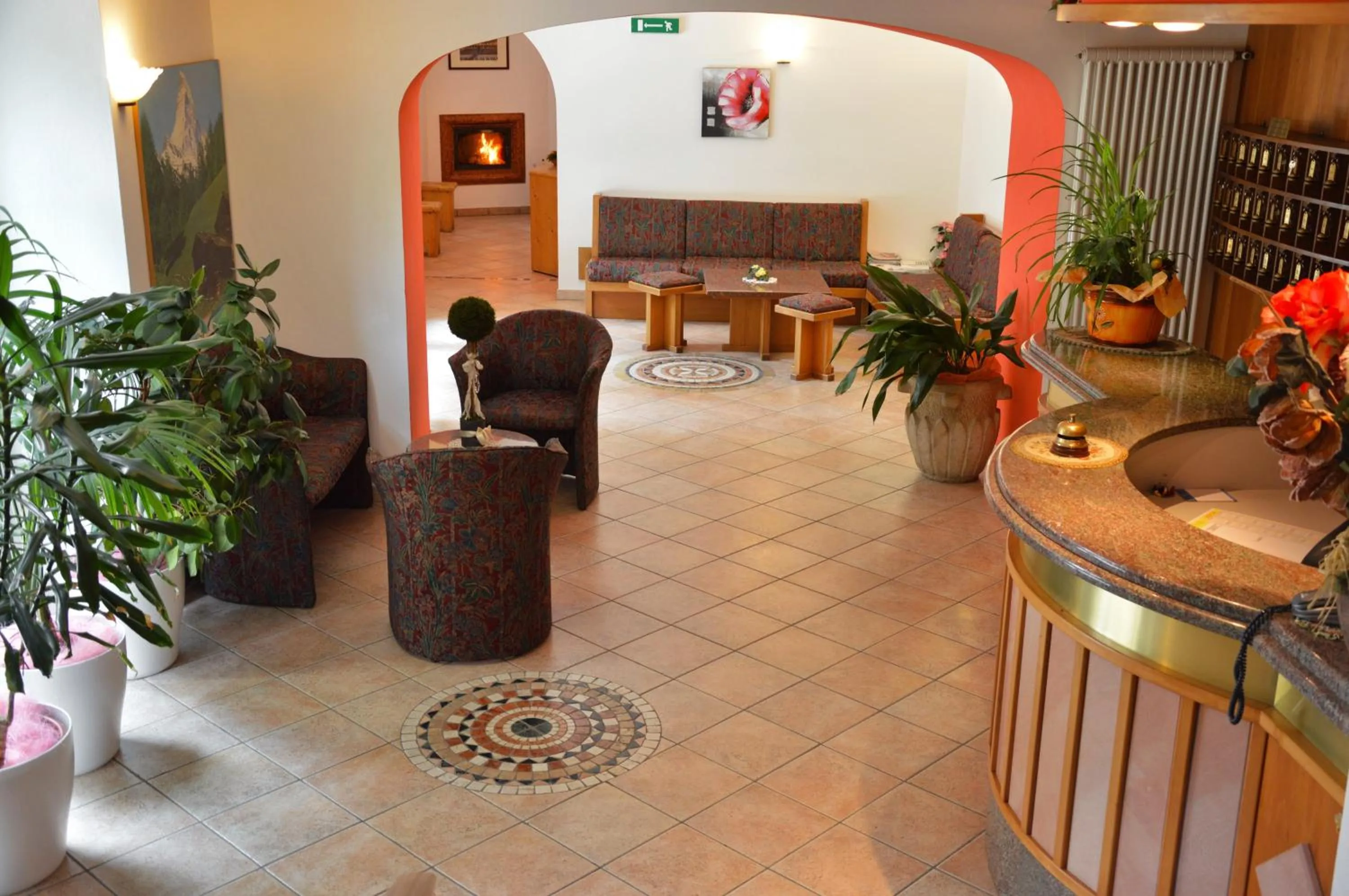 Lobby or reception in Albergo Neni